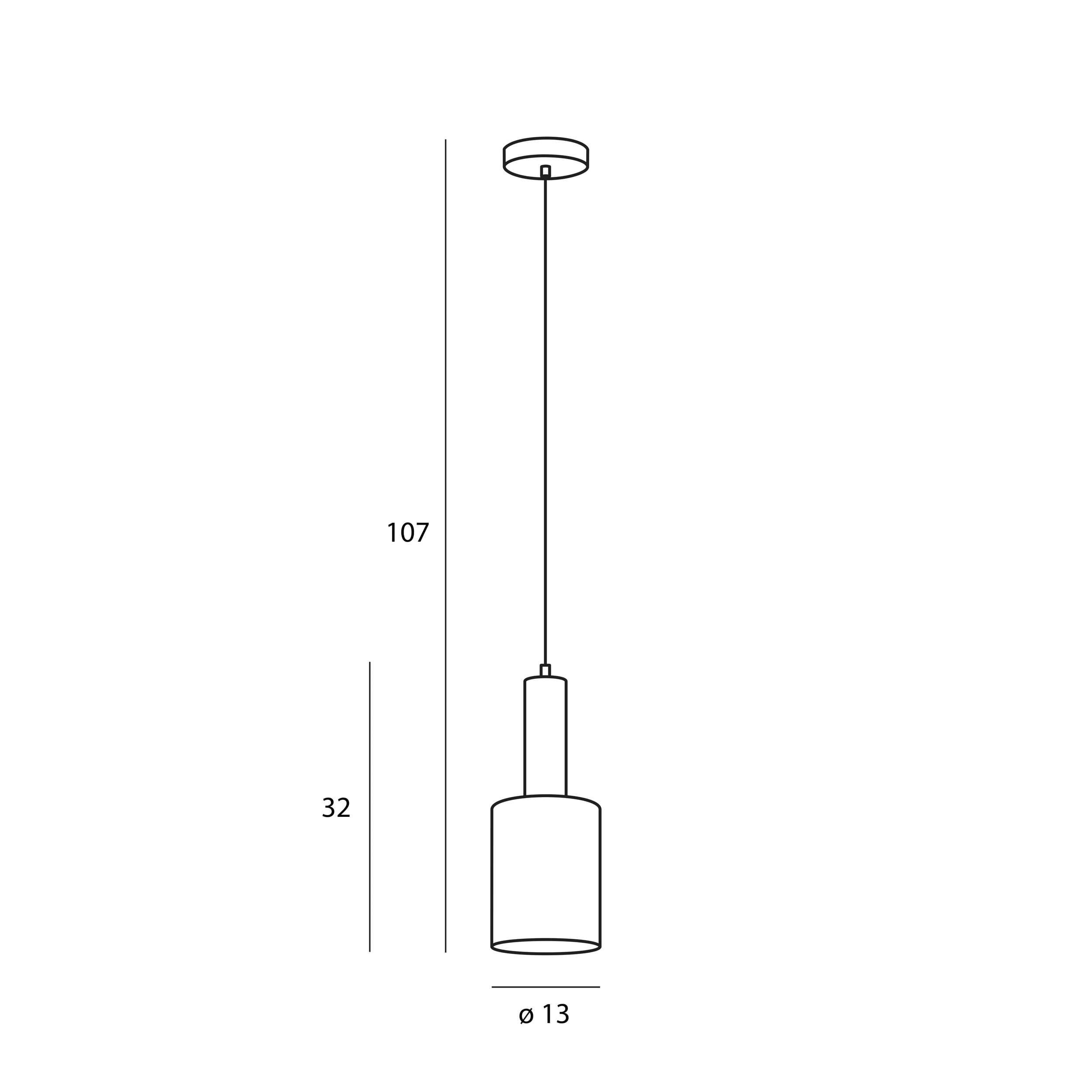 Lampa wisząca Sardo czarna E27 Italux - 10