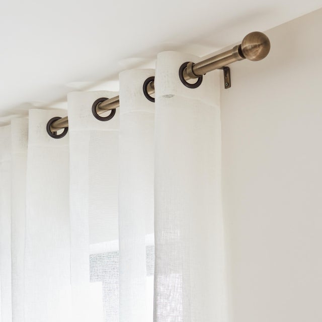 Voilage tamisant, Kaolin, blanc cassé H.250 x l.300 cm