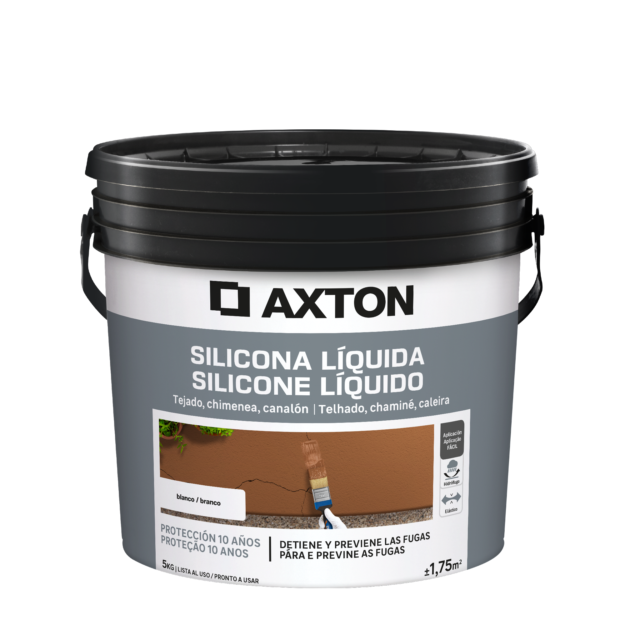 Silicona liquida axton 5kg blanco