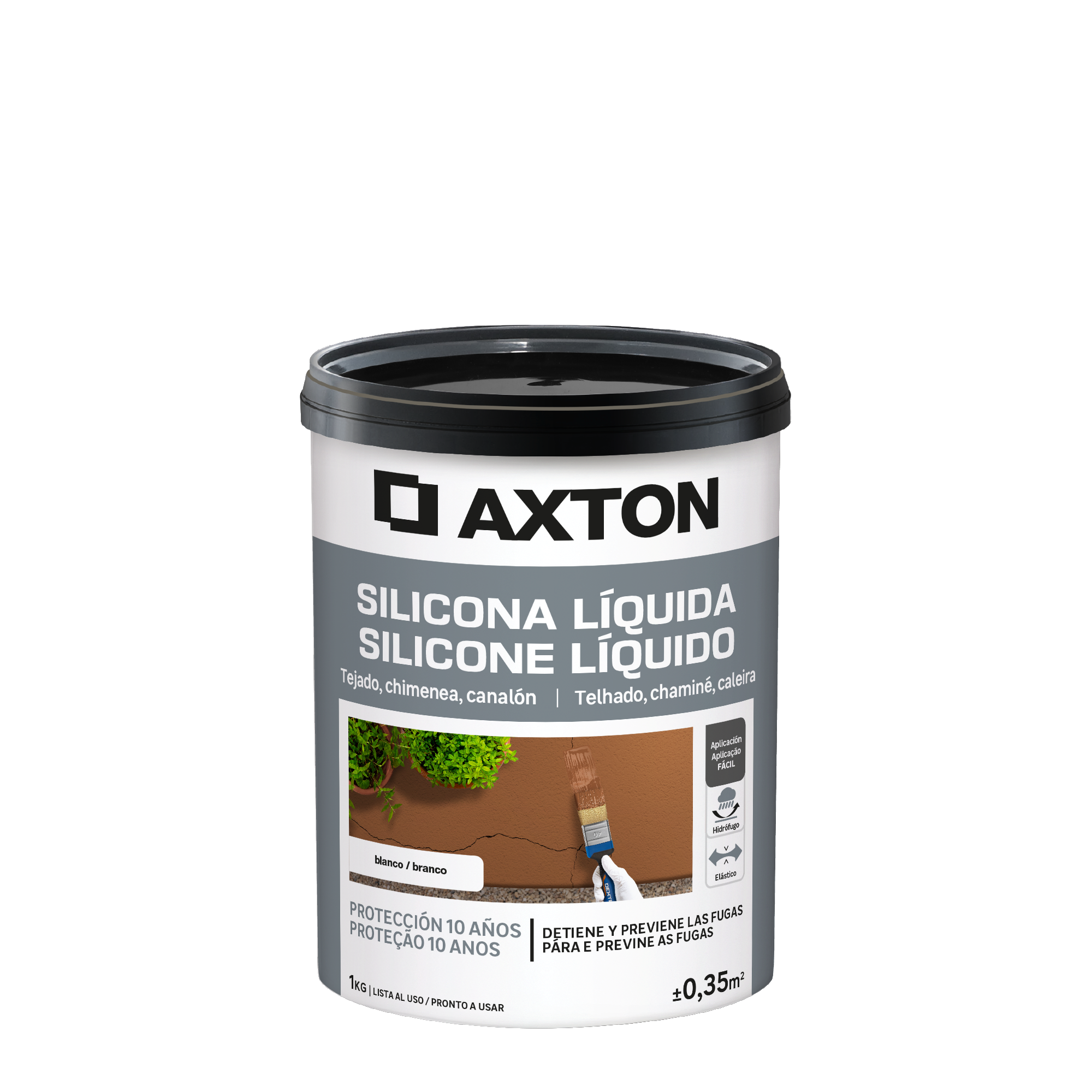 Silicona liquida axton 1kg blanco