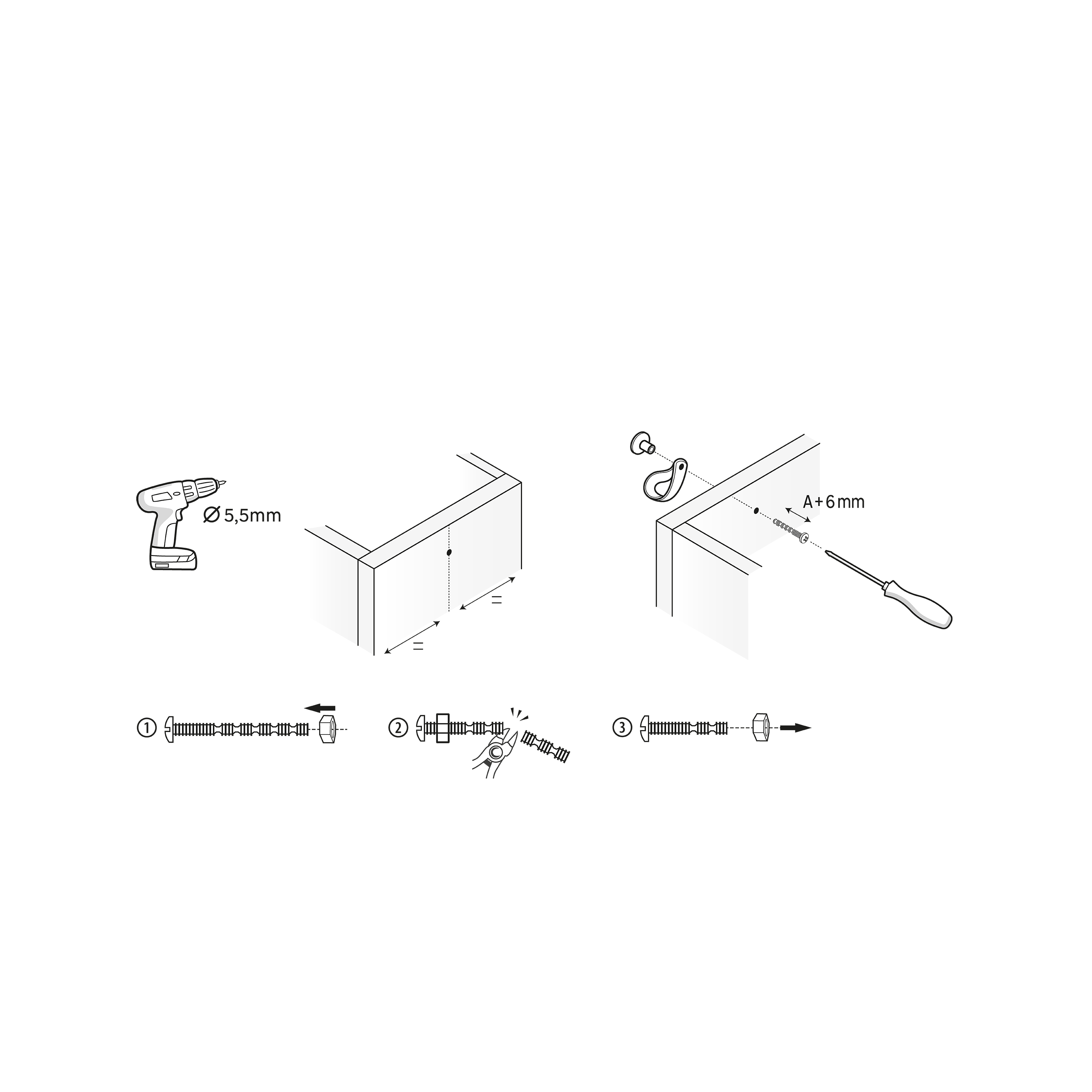 4 Puxadores para móvel couro sintético castanho claro 20x70 mm Inspire Zack - 8