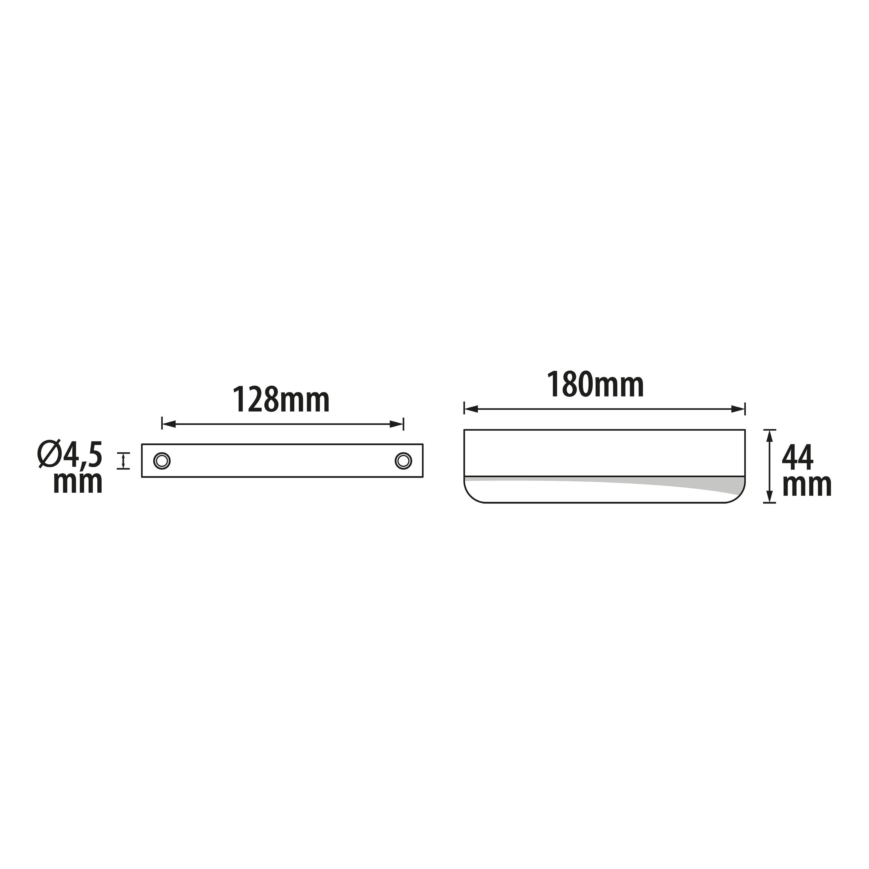 2 Puxadores preto mate 180 mm Spaceo Evo'M Oslo - 8