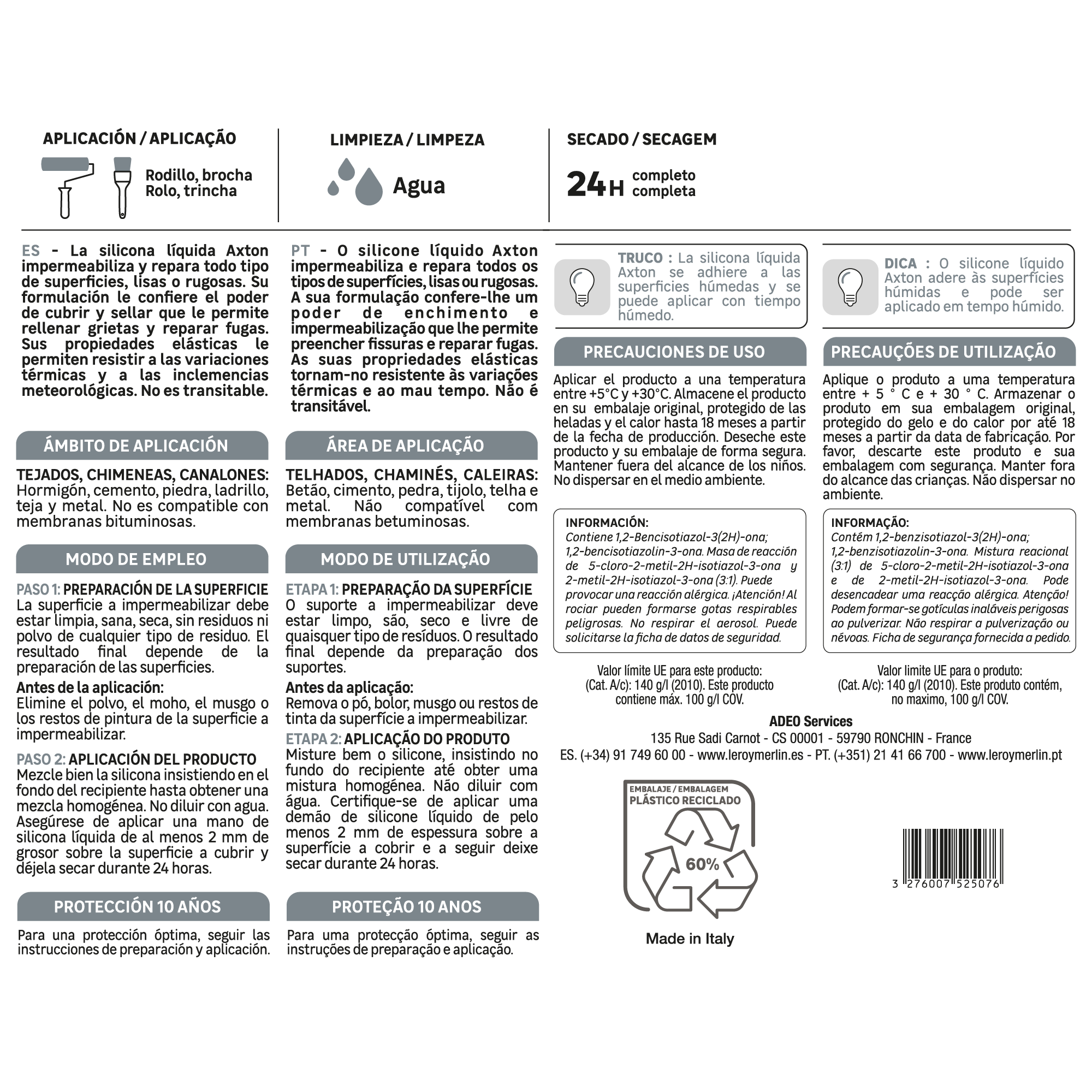 Silicona liquida AXTON 1Kg terracota - 7