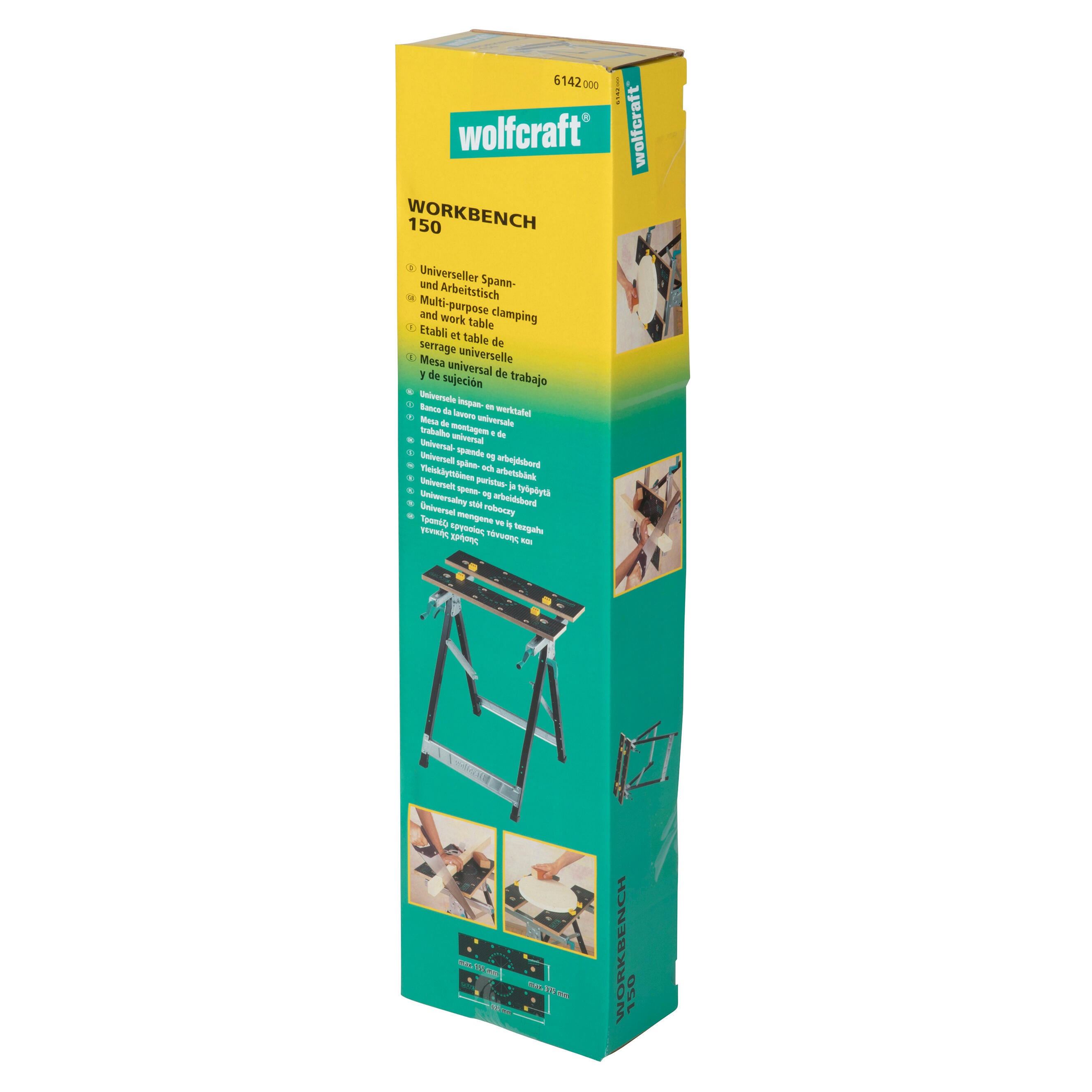 Etabli pliant de serrage Workbench150 WOLFCRAFT, 62.5x44.5cm - 5