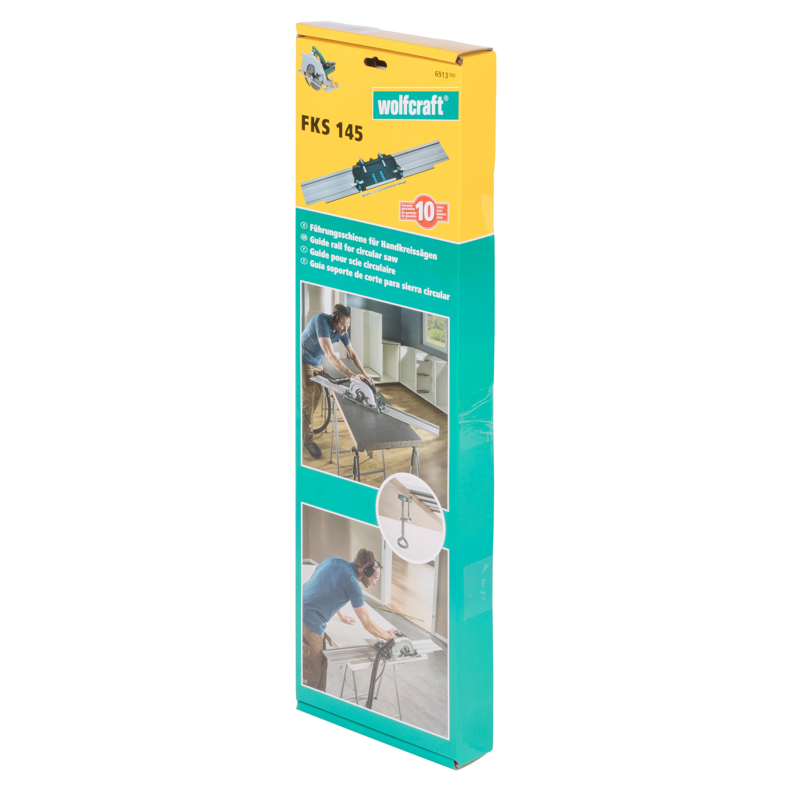 Rail de guidage WOLFCRAFT FKS 145 pour scies circulaires, 145 cm - 12
