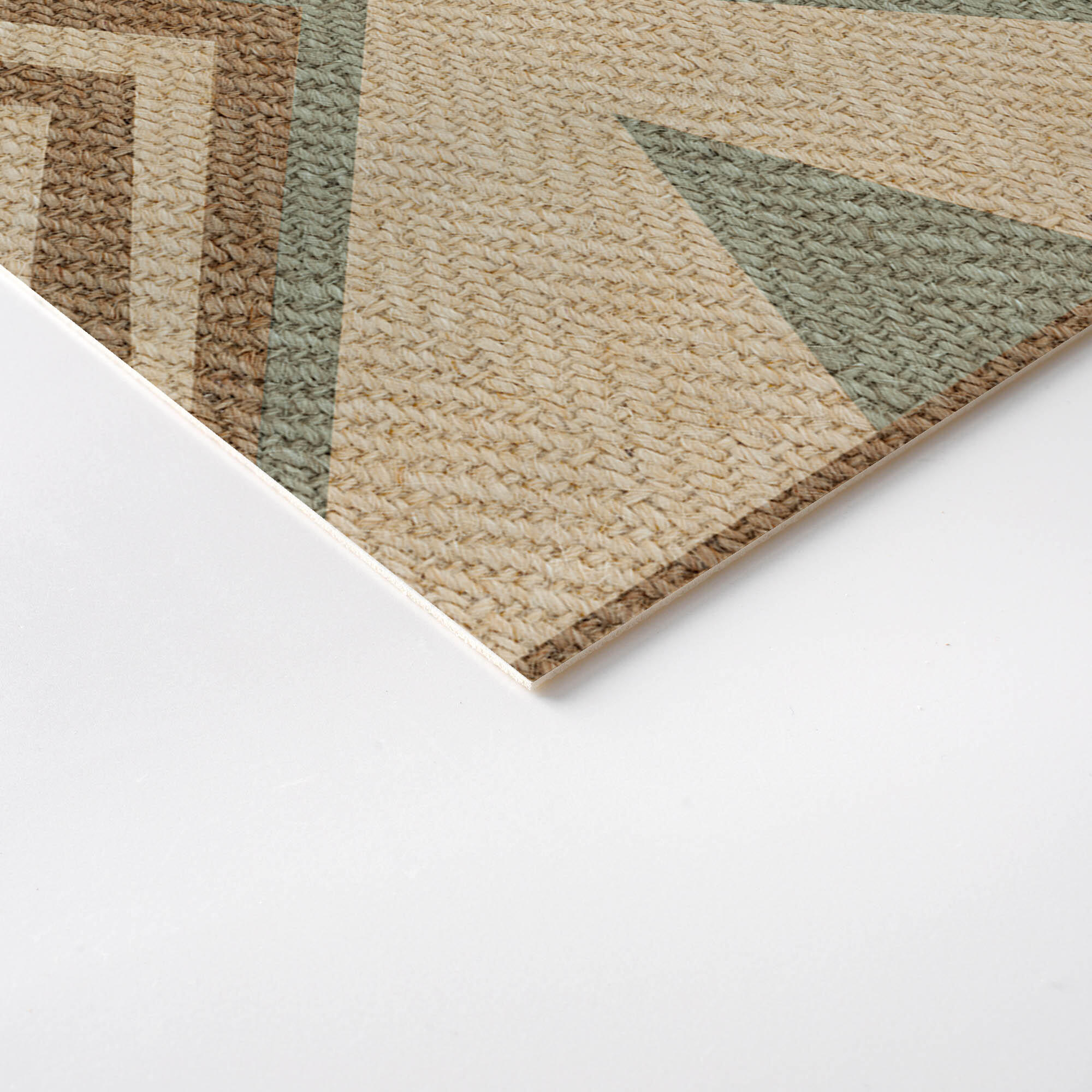 Alfombra pasillera exterior/interior pvc Benno 60x200cm tejido plano base antideslizante rombo multicolor - 5