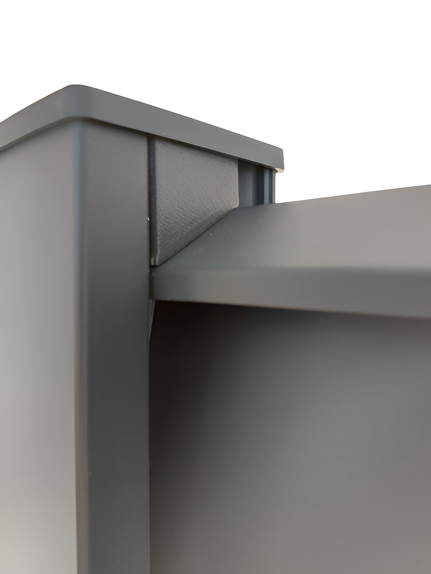 Lot de 12 entretoises haute de finition Closium LDD Gris 7016 - 2