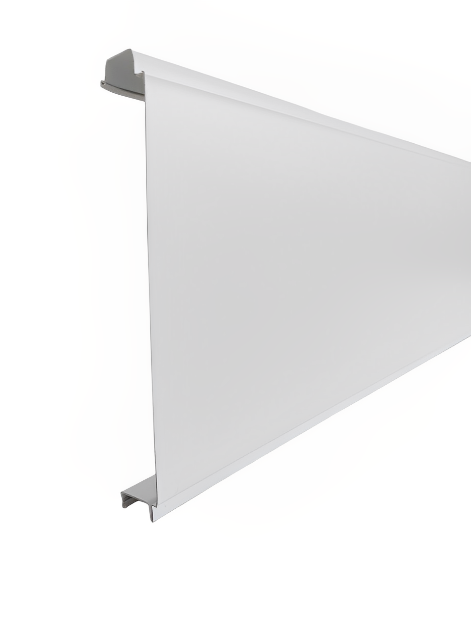 Lame de clôture aluminium pleine CLOSIUM, Blanc l. 200 x H. 150 cm - 4