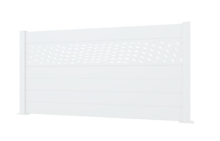 Lame décorative ALIZE pour clôture CLOSIUM, Gris l. 200 x H. 30 cm - 3