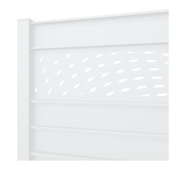 Lame décorative ALIZE pour clôture CLOSIUM, Gris l. 200 x H. 30 cm - 4