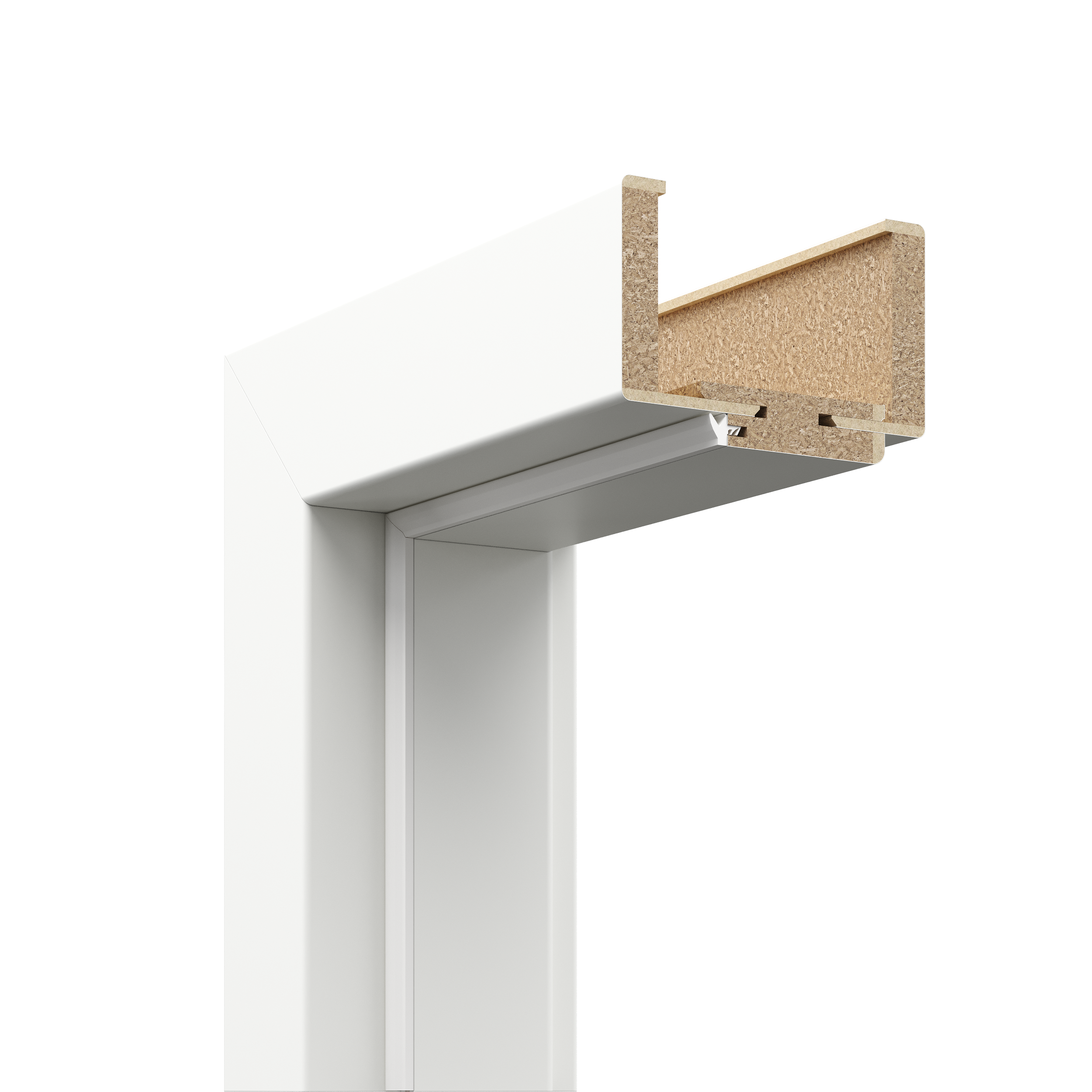 Ościeżnica regulowana bezprzylgowa do skrzydła Trim 70 prawa zakres 120-140 mm biała Porta