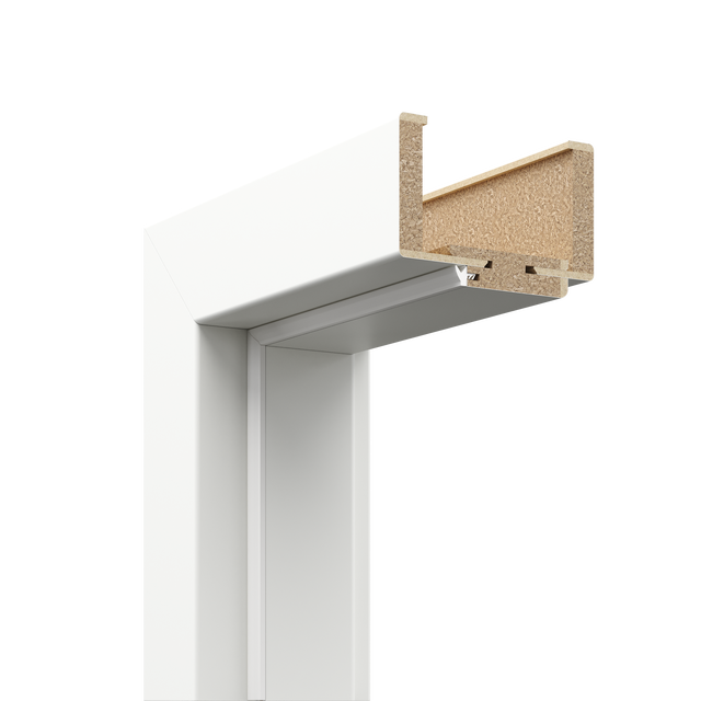 Ościeżnica regulowana bezprzylgowa do skrzydła Trim 80 lewa zakres 120-140 mm biała Porta