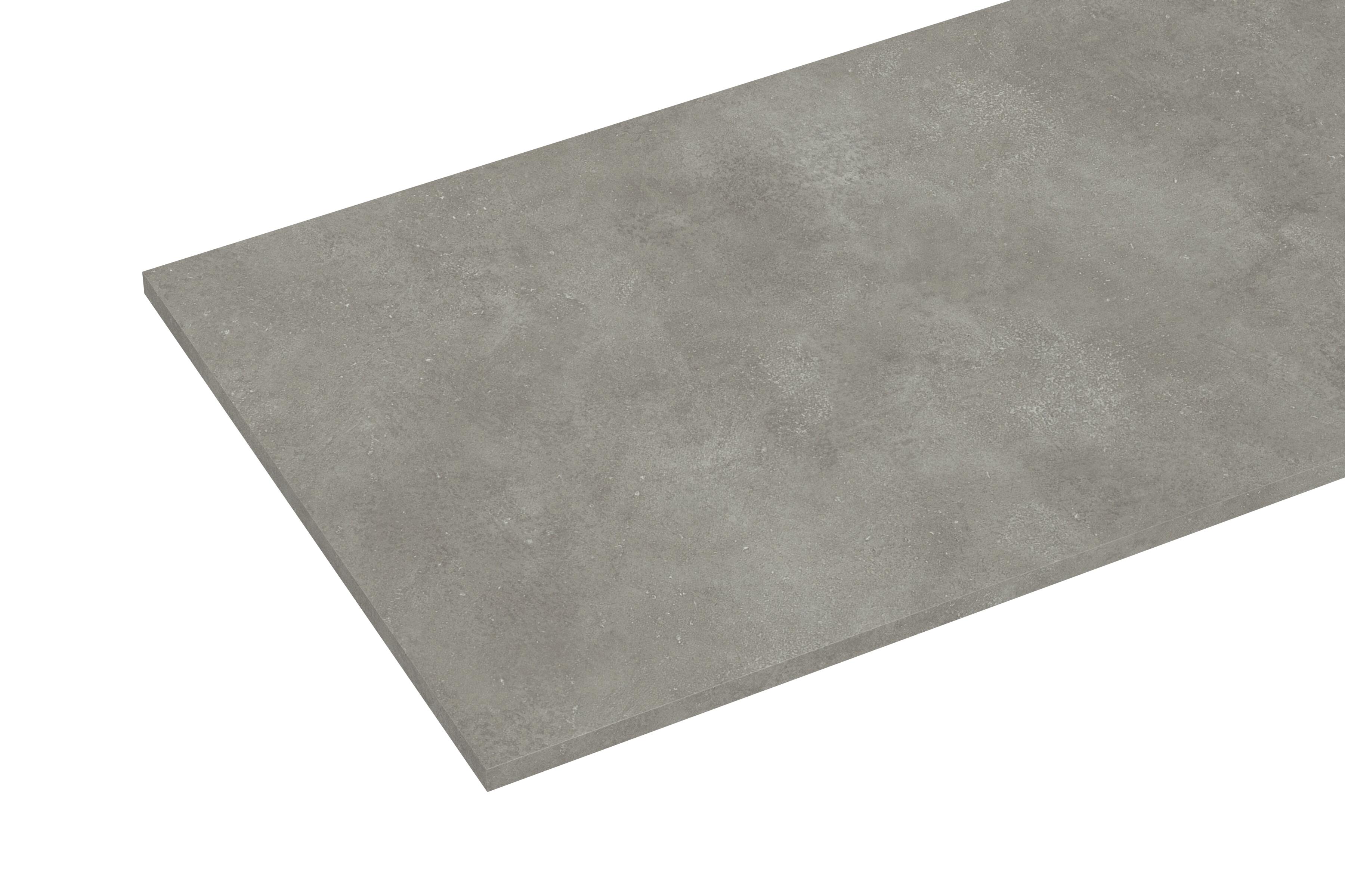 Tablette aggloméré mélaminé béton, L.250 x l.50 cm x Ep.18 mm - 2