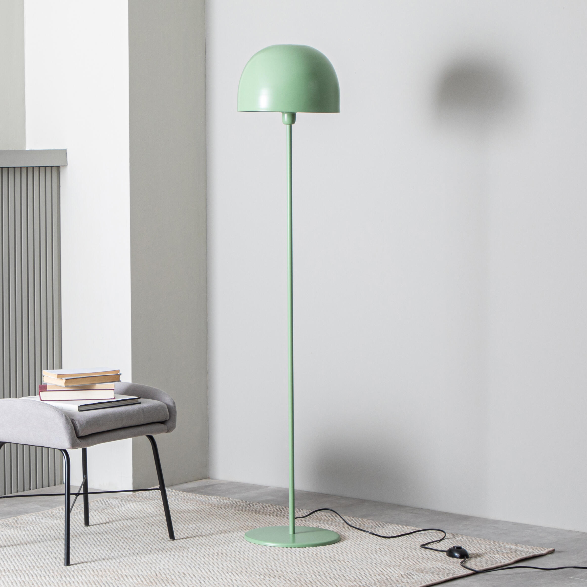 Kariosid Lámpara De Pie De Hongo, Lámpara De Pie LED Moderna De 59 Pulg. Estilo Crema, Lámparas De Pie Minimalistas Verdes Para Sala De Estar, Dormitorio, Oficina, Comedor, Habitación De Niños