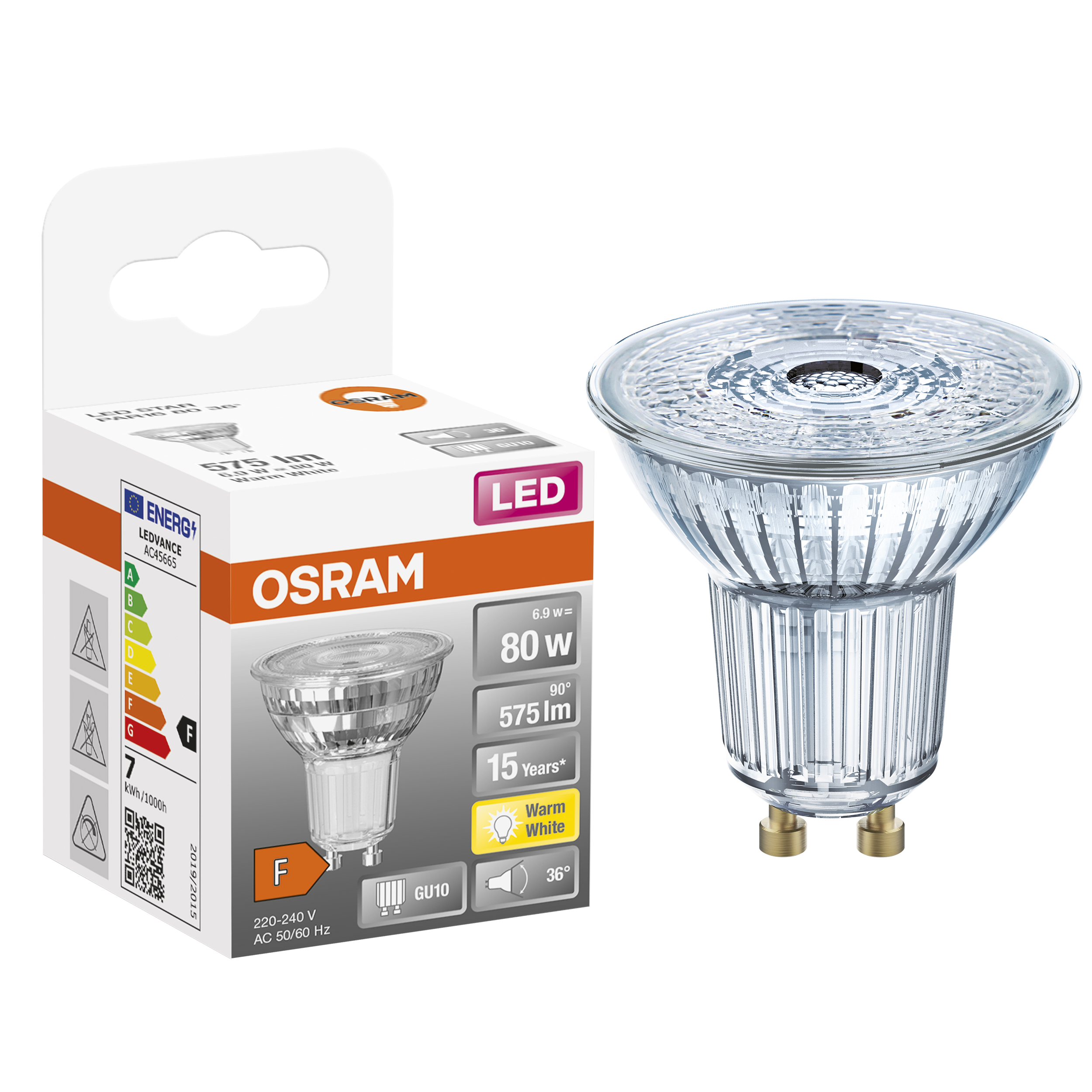 Żarówka LED GU10 6,9 W 575 lm Ciepła biel Osram