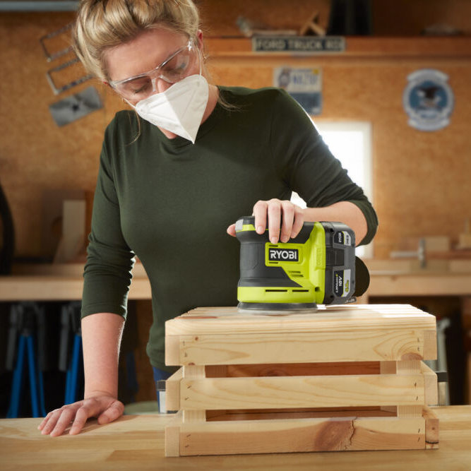 
Ponceuse excentrique sans fil RYOBI Rros18-0 18 V 0 Ah - 4