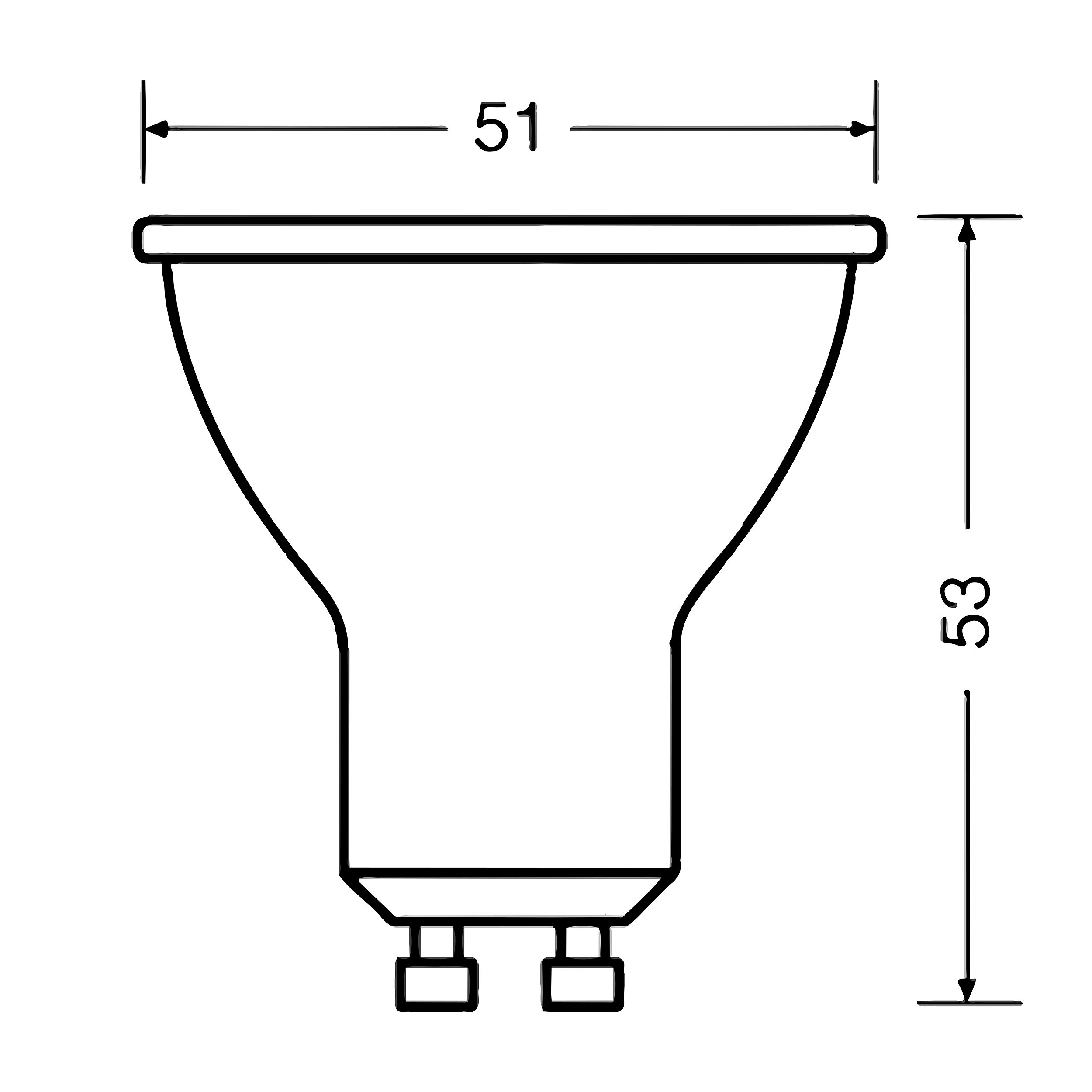 Żarówka LED GU10 6,9 W 575 lm Neutralna biel Osram - 2