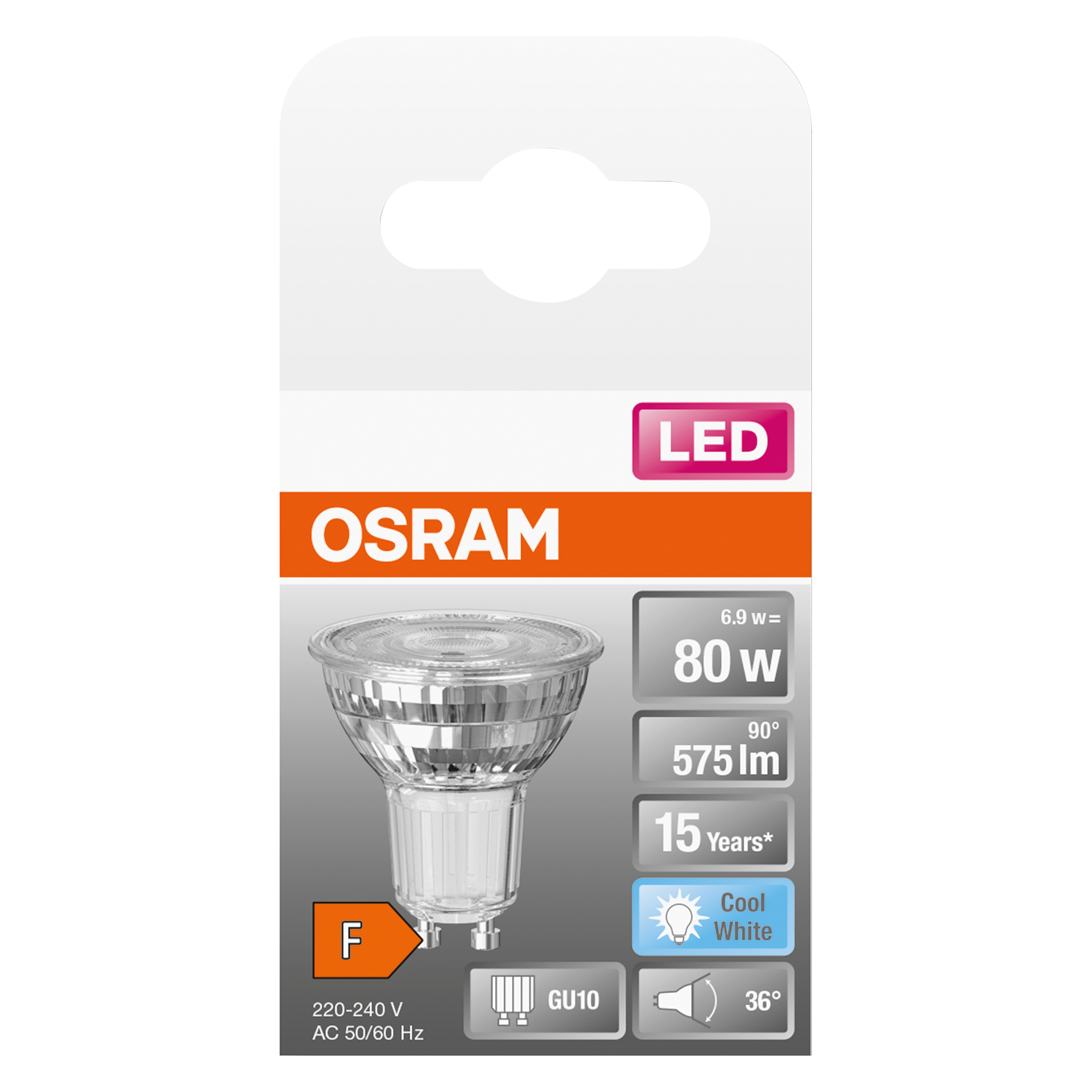 Żarówka LED GU10 6,9 W 575 lm Neutralna biel Osram - 4