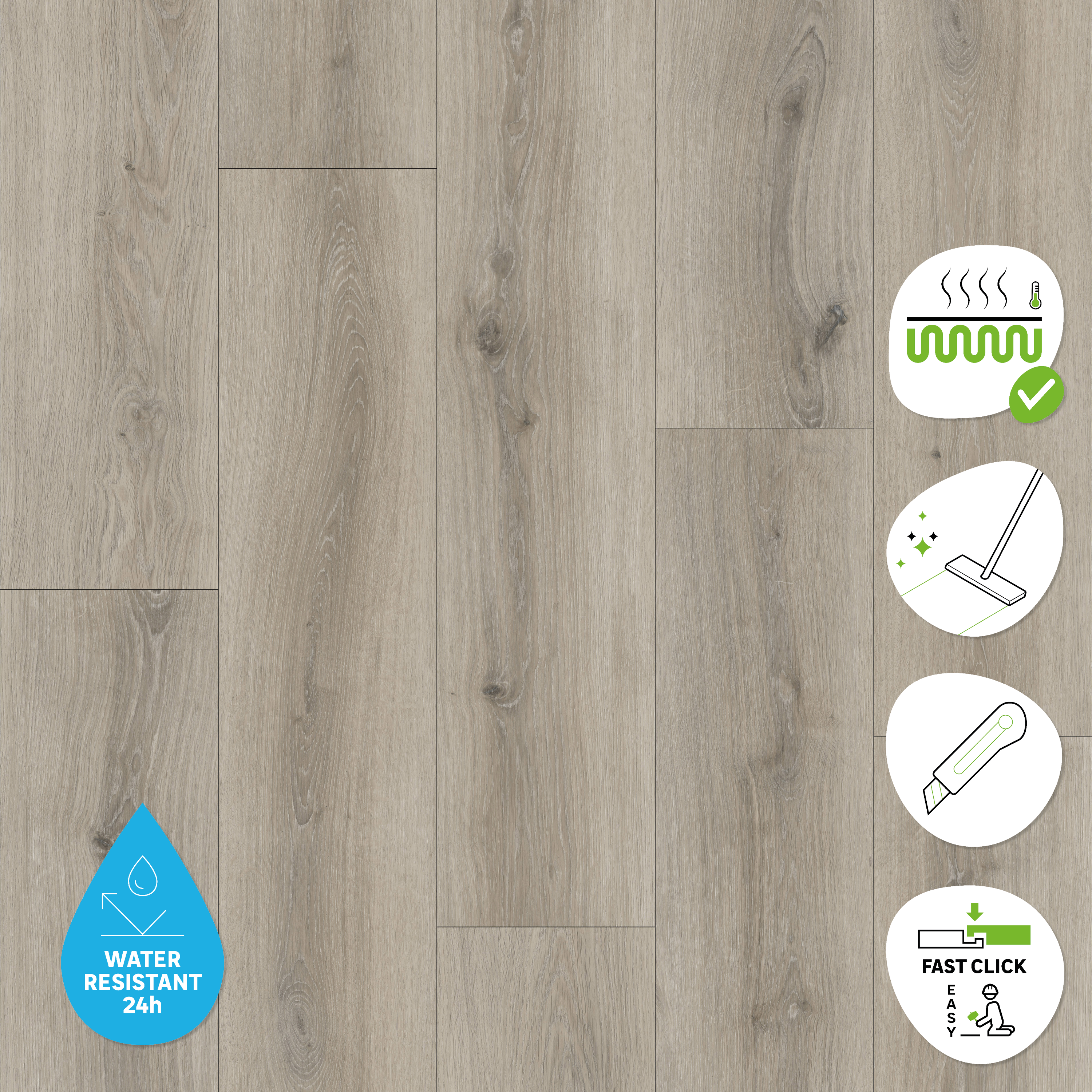 Pavimento vinílico SPC click flutuante Somers forte Artens 4 mm BG210 - 13