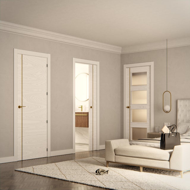 Puerta Mencía Premium blanco oro