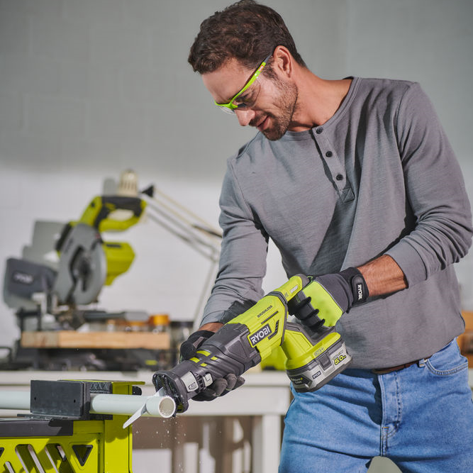 Scie sabre sans fil RYOBI R18RS-0 0 batteries - 5