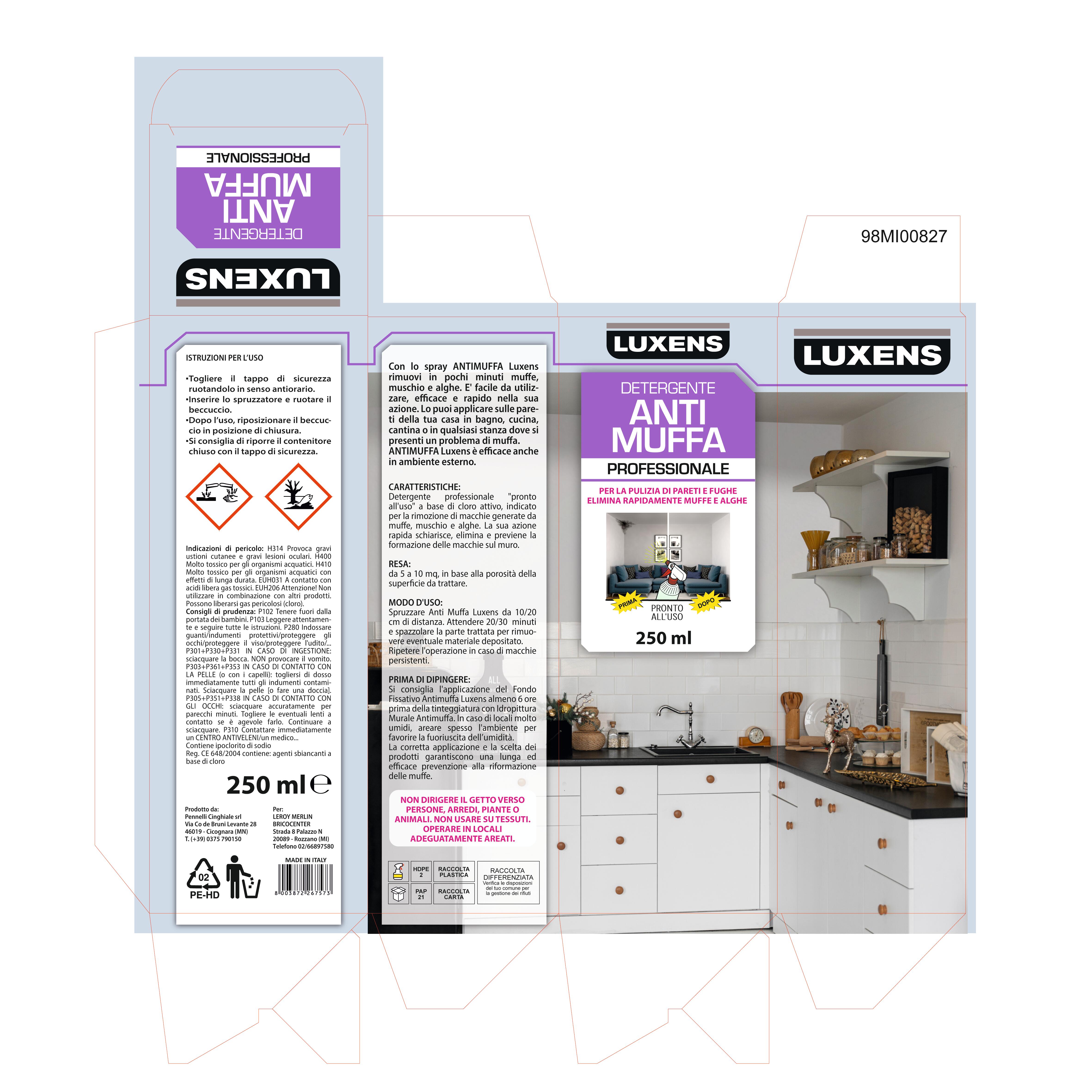 Pulitore antimuffa LUXENS 0.25 L - 4