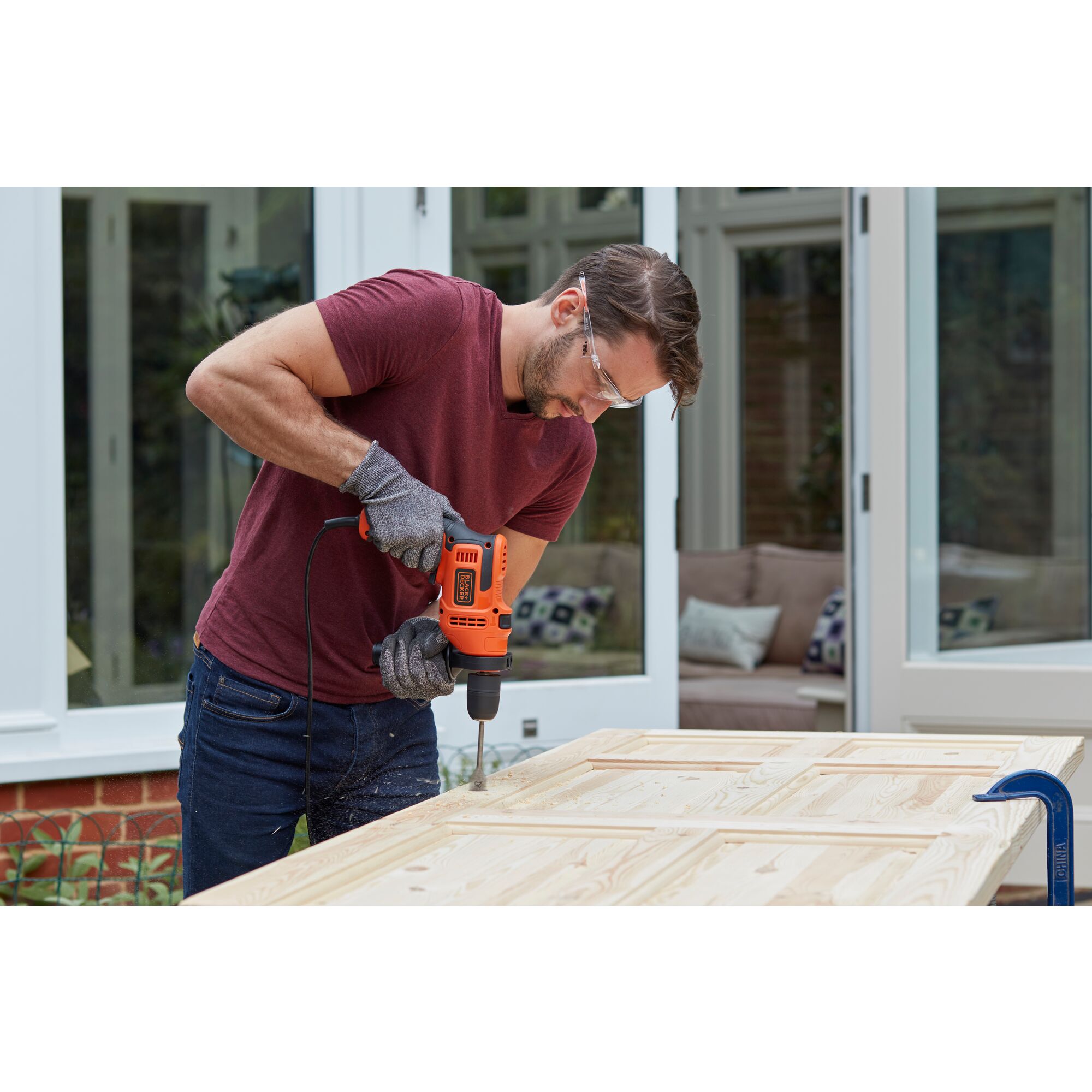 Perceuse à percussion filaire BLACK + DECKER Beh200k-qs, 500 W - 4