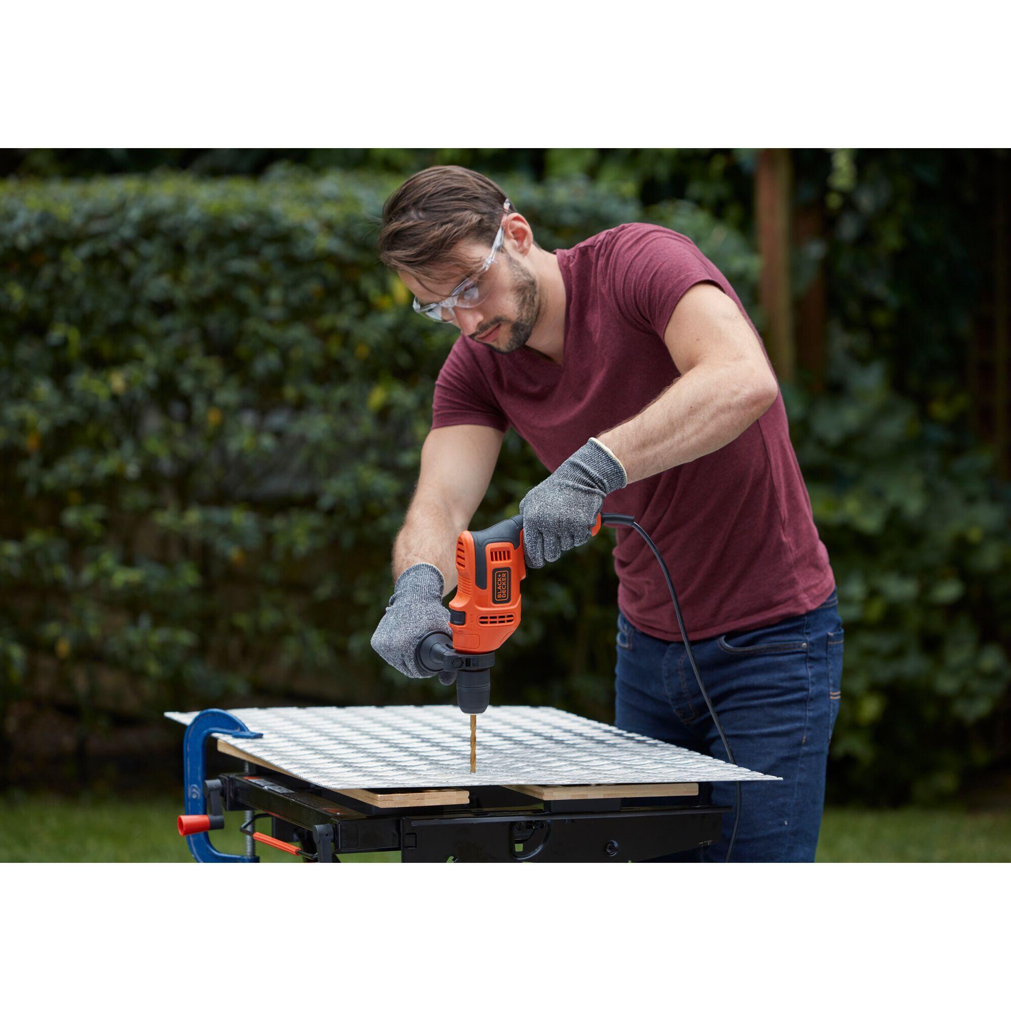 Perceuse à percussion filaire BLACK + DECKER Beh200k-qs, 500 W - 5