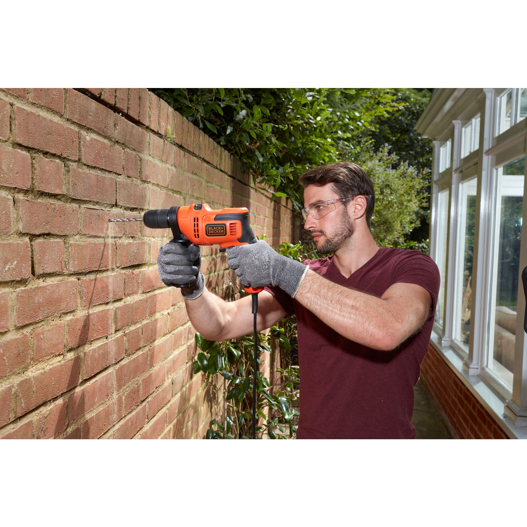 Perceuse à percussion filaire BLACK + DECKER Beh200k-qs, 500 W - 6