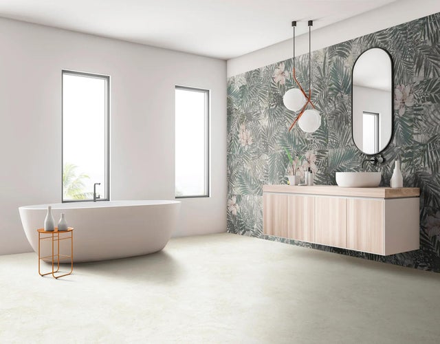 Piastrella da rivestimento interno in gres porcellanato 60 x 120 cm rettificato smaltato multicolore satinato Flora Cold Sp. 9.5 mm 1.44 mq