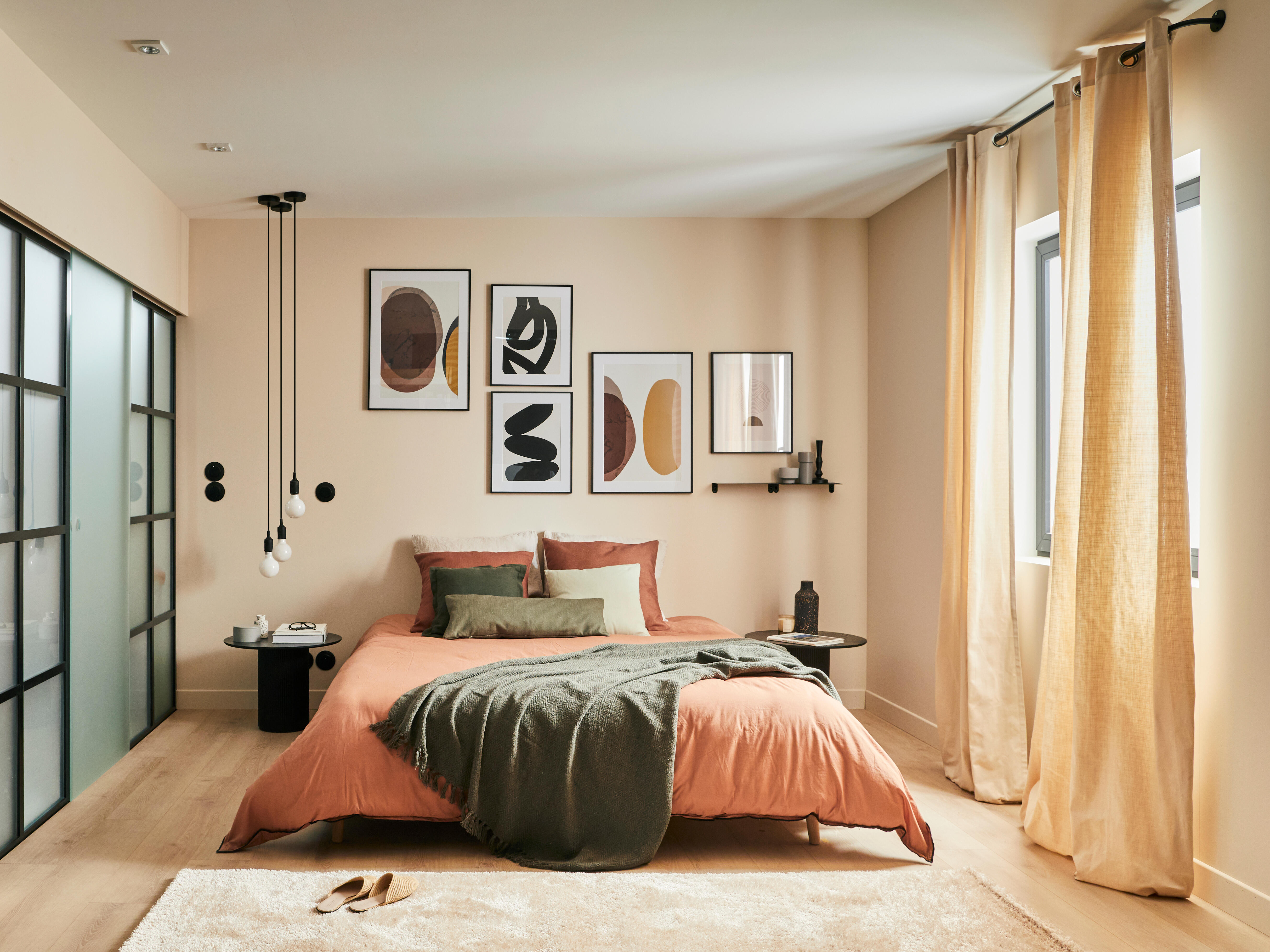 Puerta de interior corredera con cristal templado incluido Artens Orlando mate acabado Acido anchura 73cm - 12