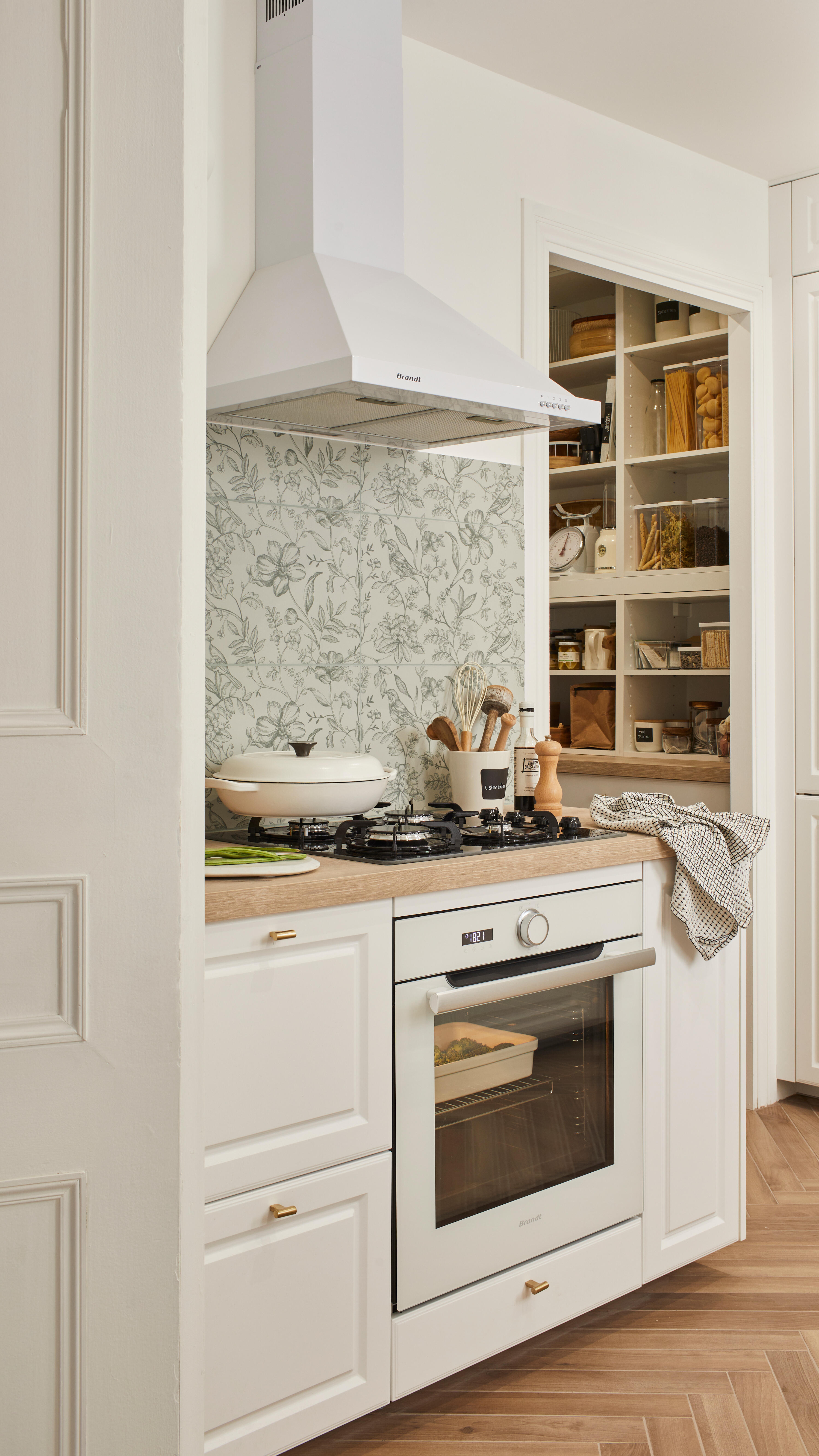 Frente de cajón de cocina Oxford blanco H 38.4 x L 45 cm - 10