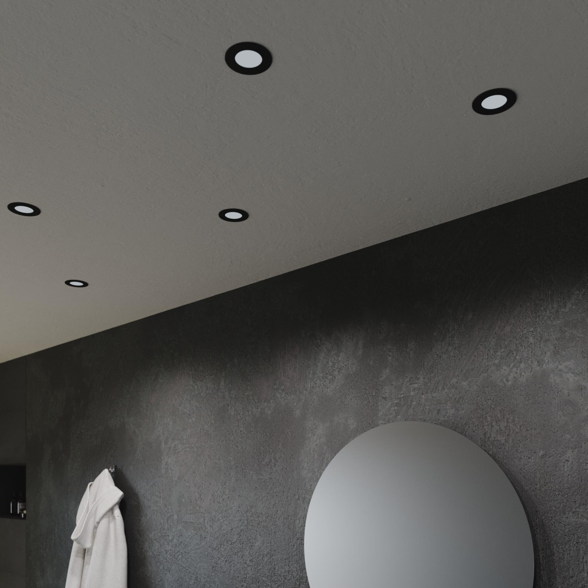 Foco de encastrar LED redondo 580lm 8.5mm preto Inspire Extraflat - 9