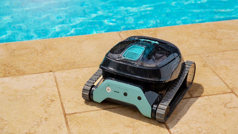 Robot limpiafondos de piscina a batería GRE Wetrunner Plus