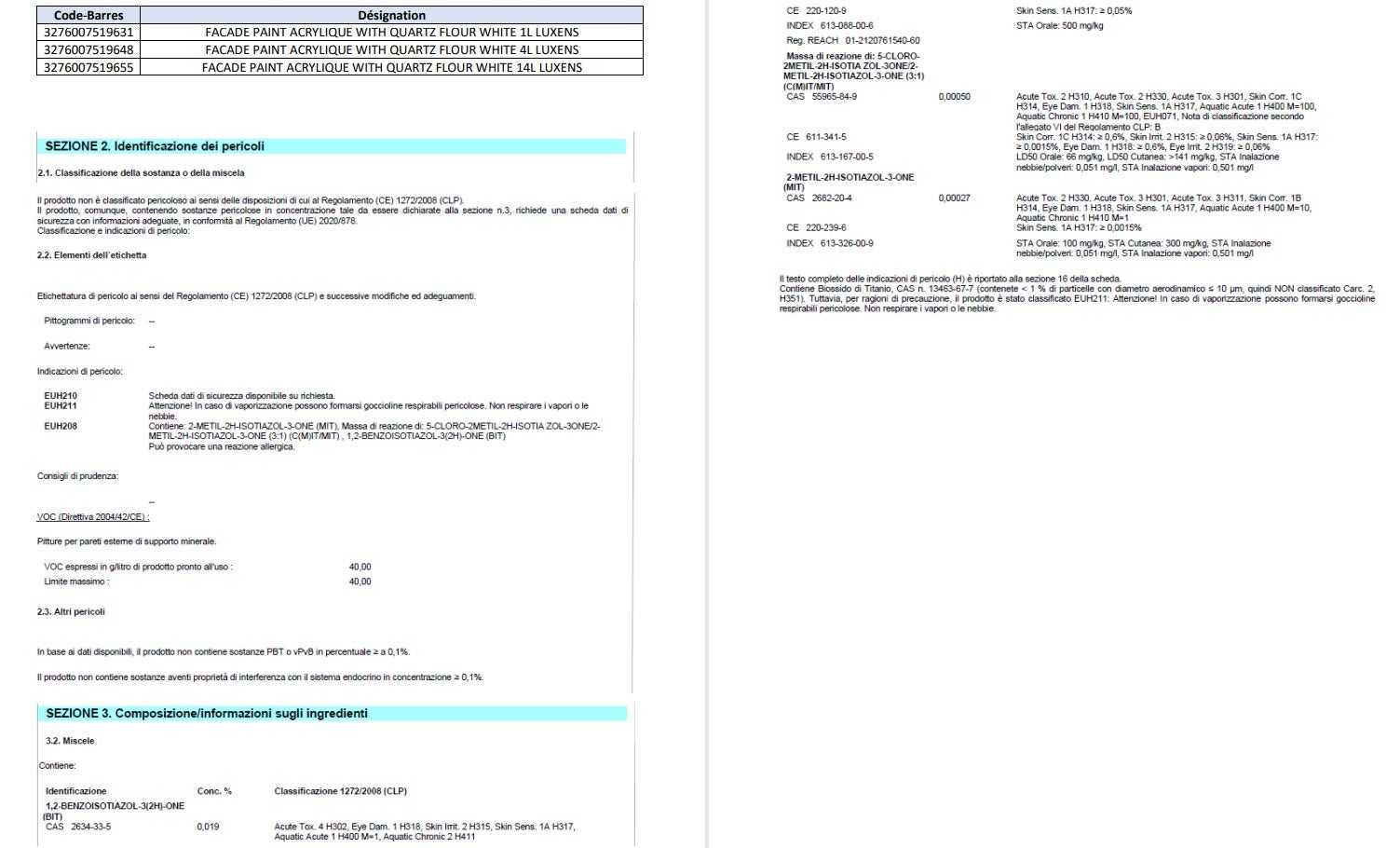 Pittura al quarzo antigoccia LUXENS bianco, ruvido opaco, 1 l - 7