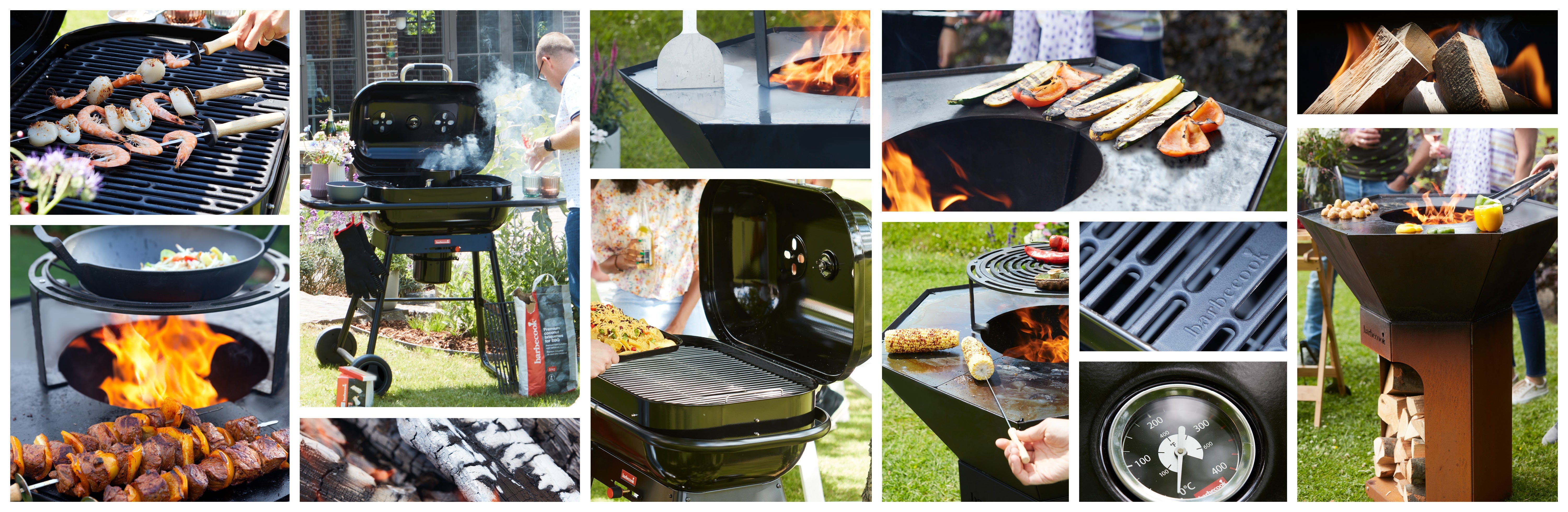 Lexi Home Ensemble d'outils pour barbecue 18 pièces Premium BBQ et