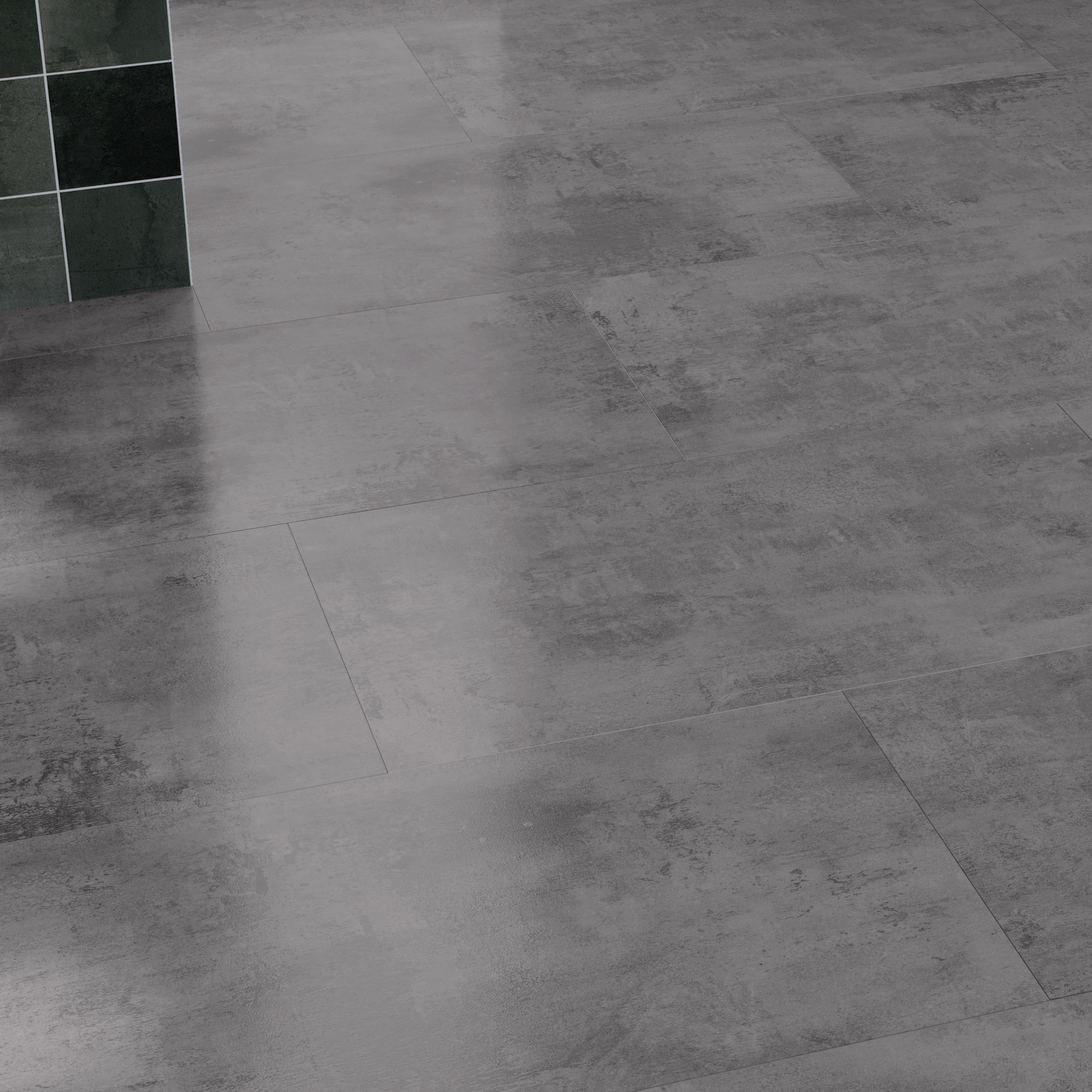 Suelo vinílico spc click artens forte 4mm zinc 2 cer515