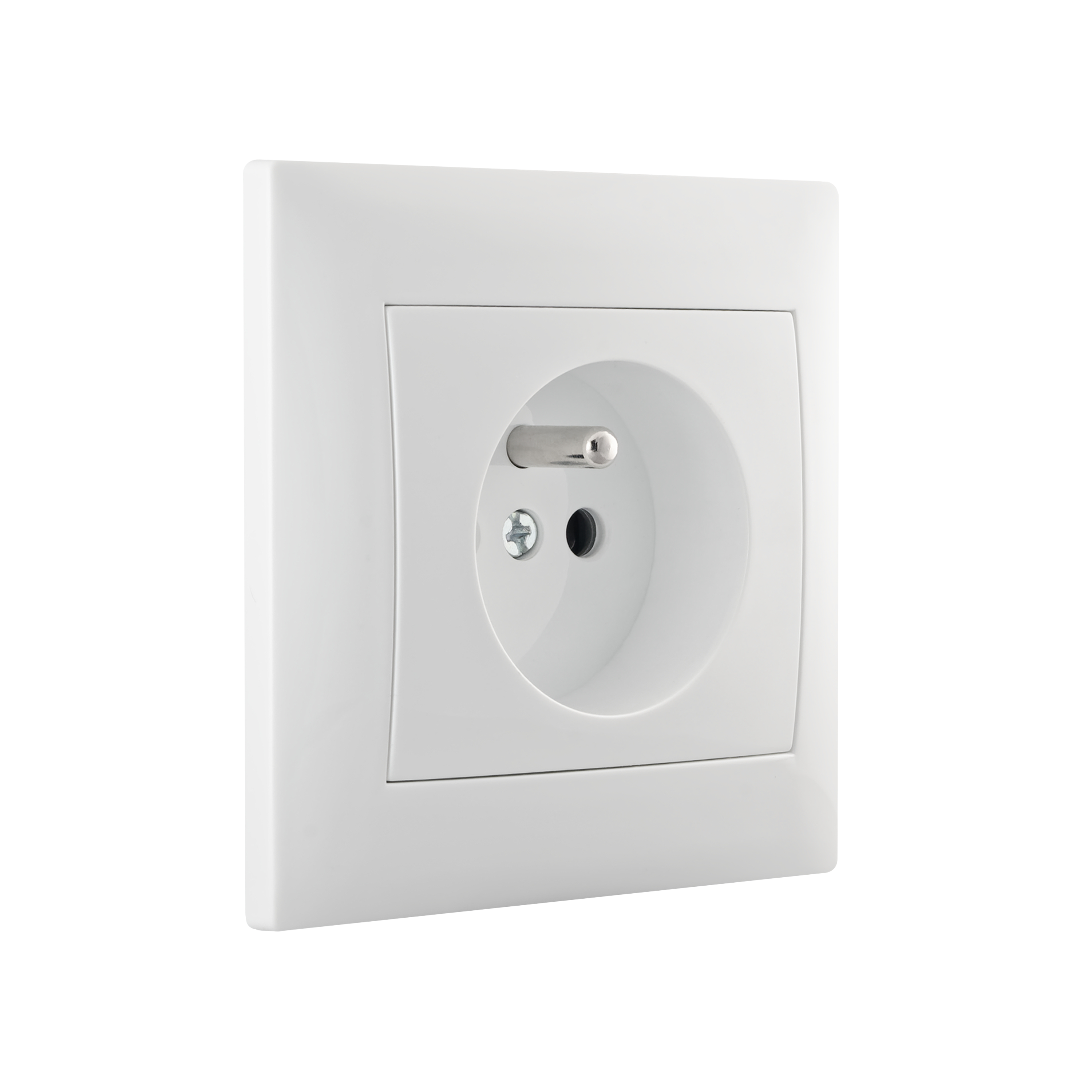 Prise avec terre Lika, LEXMAN, blanc - 2