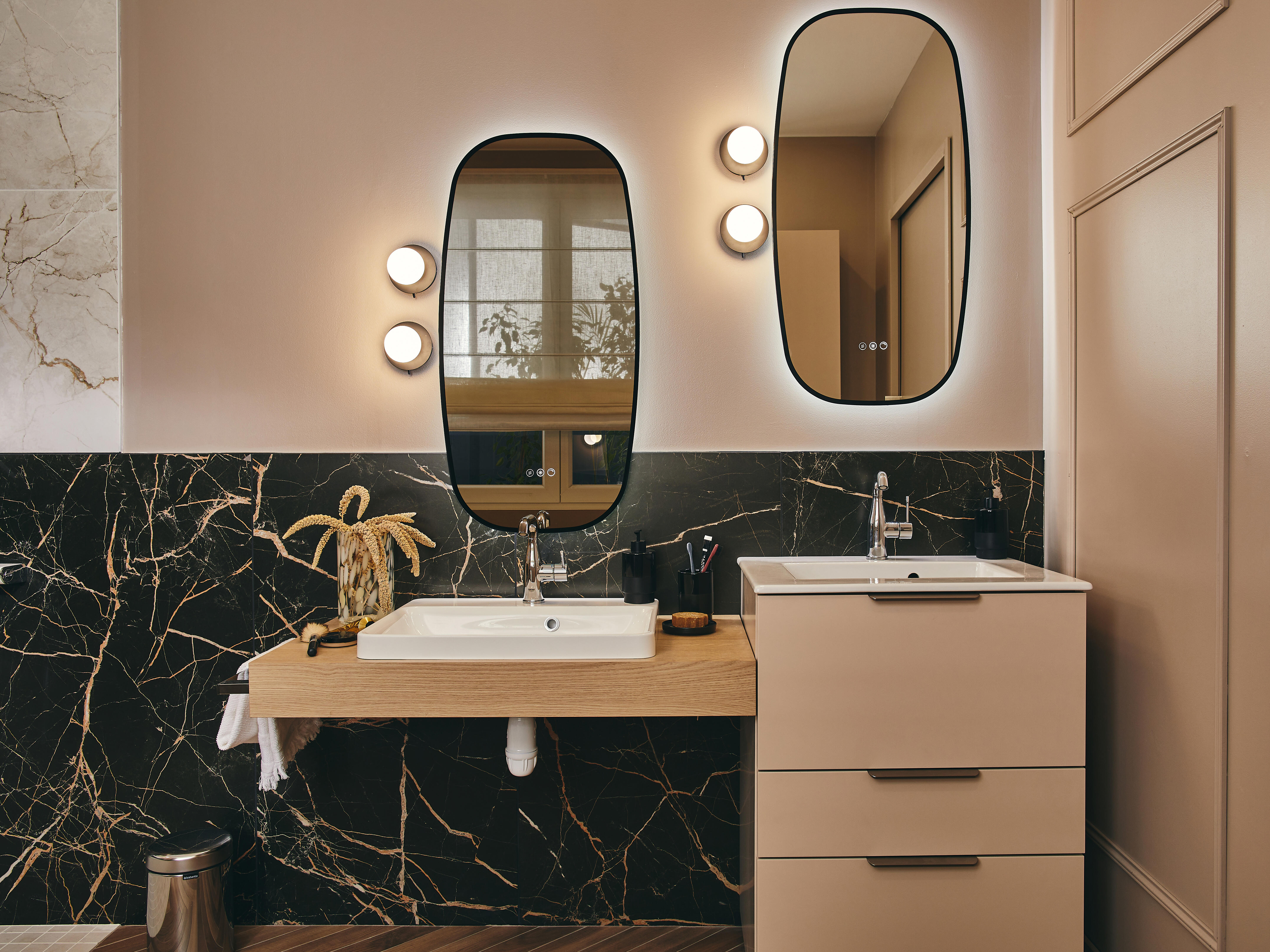 Piastrella da pavimento e rivestimento interno in gres porcellanato 60 x 120 cm rettificato smaltato nero opaco Blush traffico leggero (pei 1/5) Sp. 9 mm 1.44 mq - 7