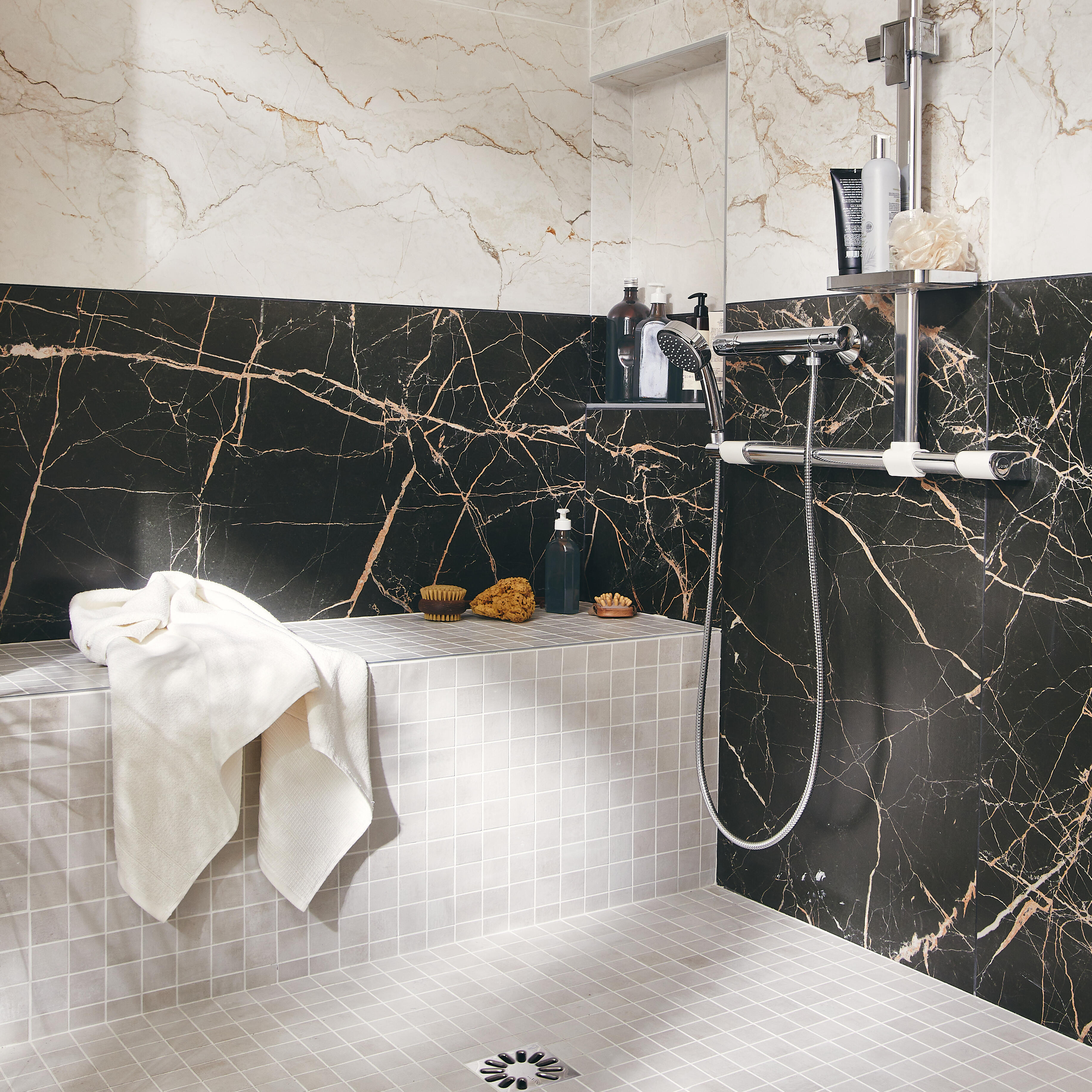 Grifo de ducha termostático empotrable GROHE Trend Cool Touch cromo brillo Latón - 6