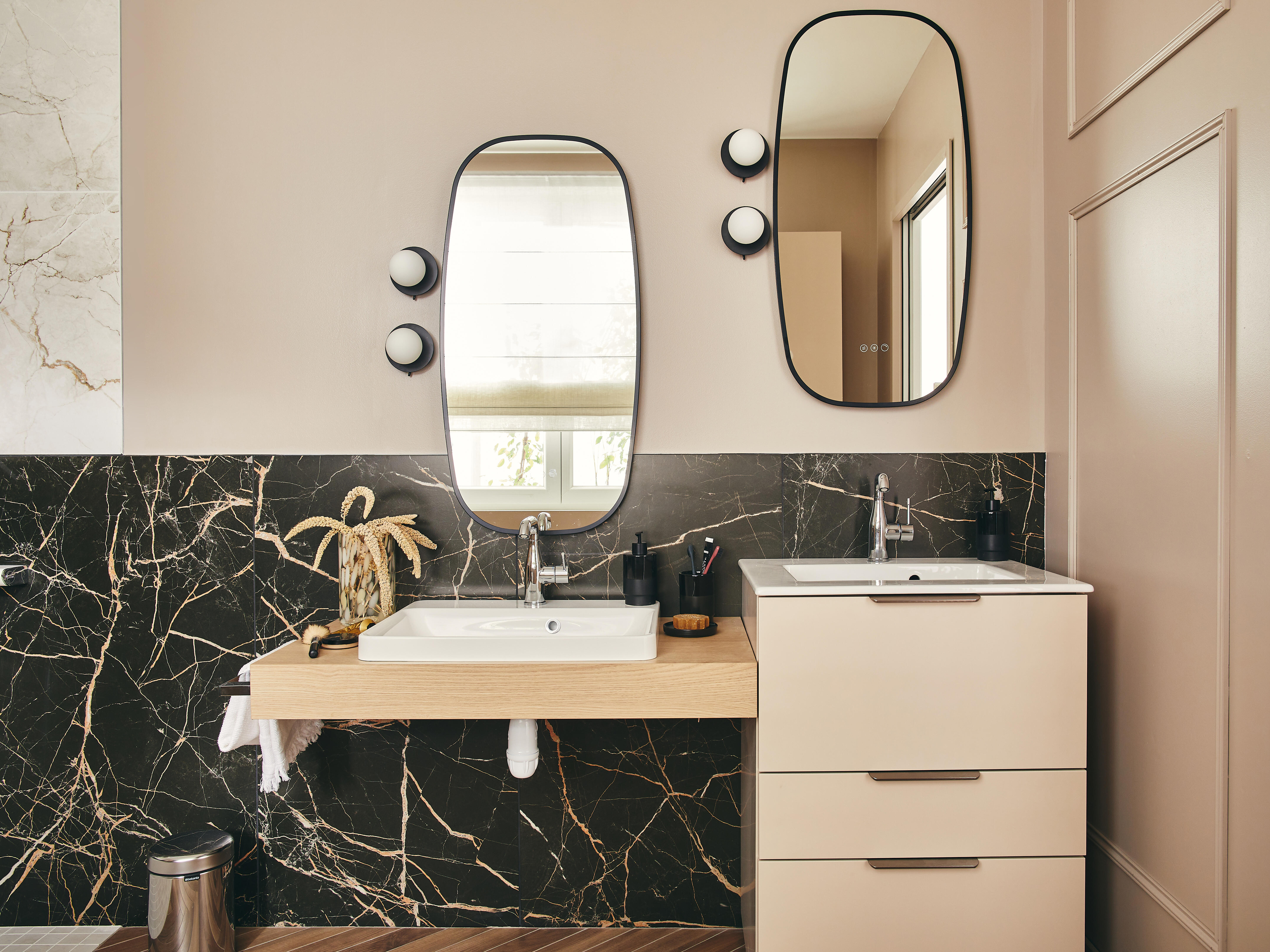 Top per lavabo Neo SENSEA L 121 x H 10 x P 48.5 cm rovere truciolare - 3