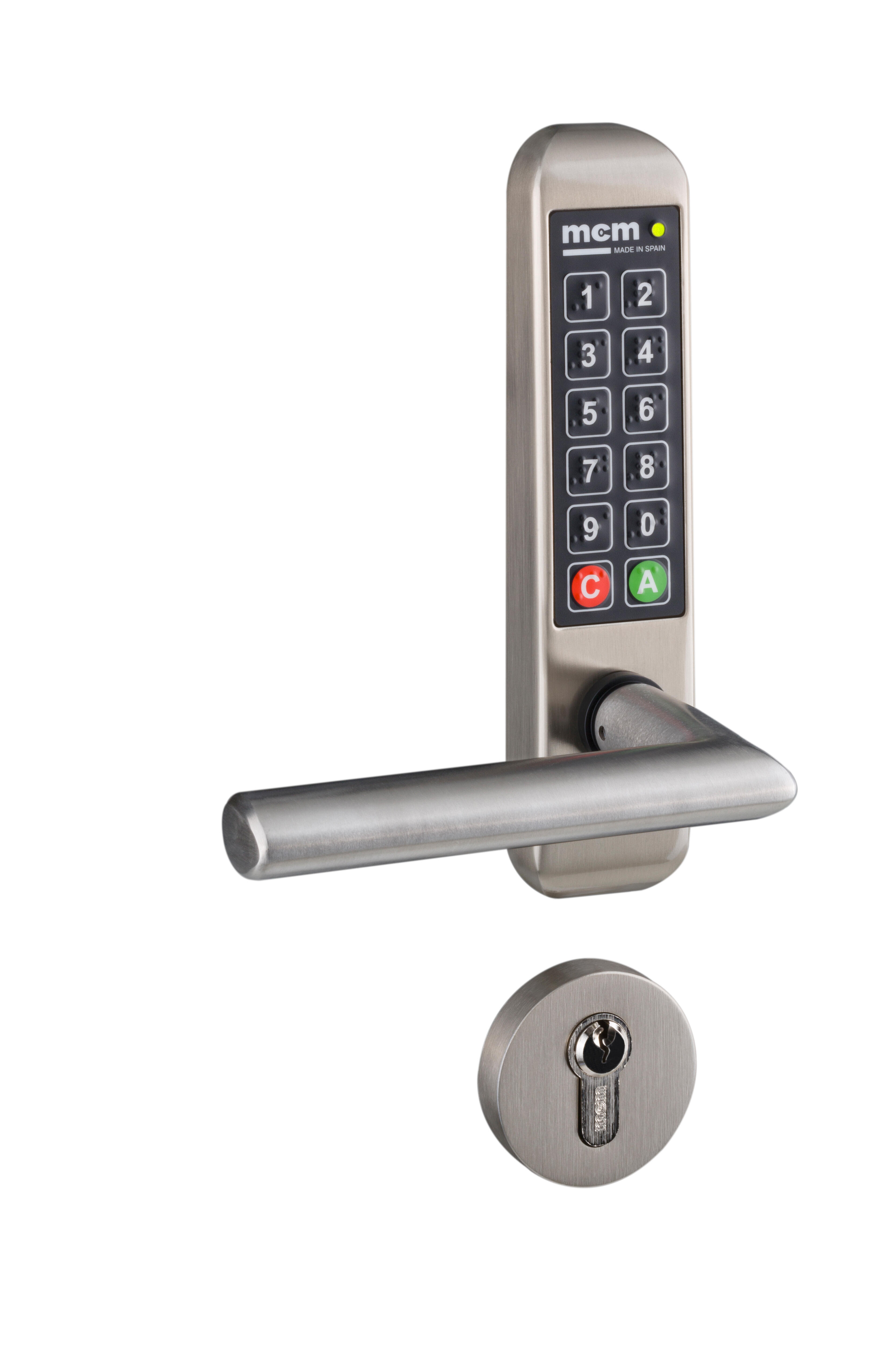 Manilla electronica puerta easykey adapt 60-80mm con teclado numérico