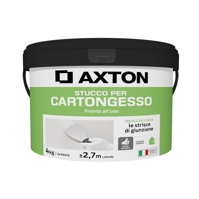 Stucco in pasta per interno AXTON per cartongesso 4 kg bianco