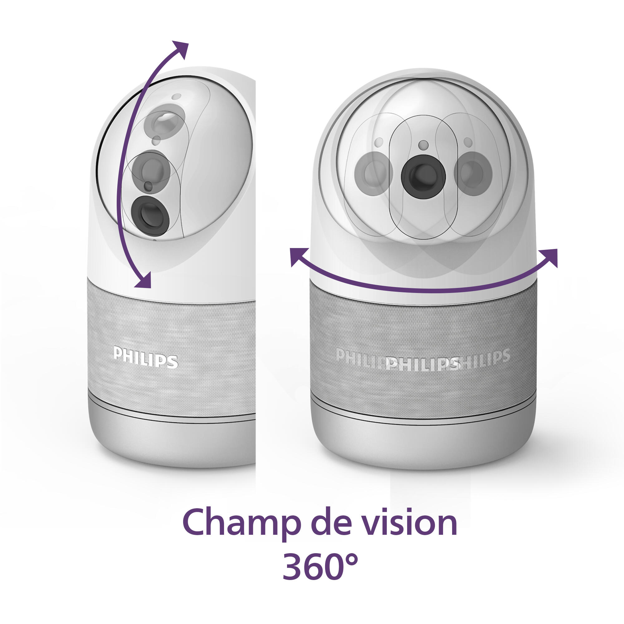 Caméra intérieure motorisée Welcomeeye look, Philips - 5