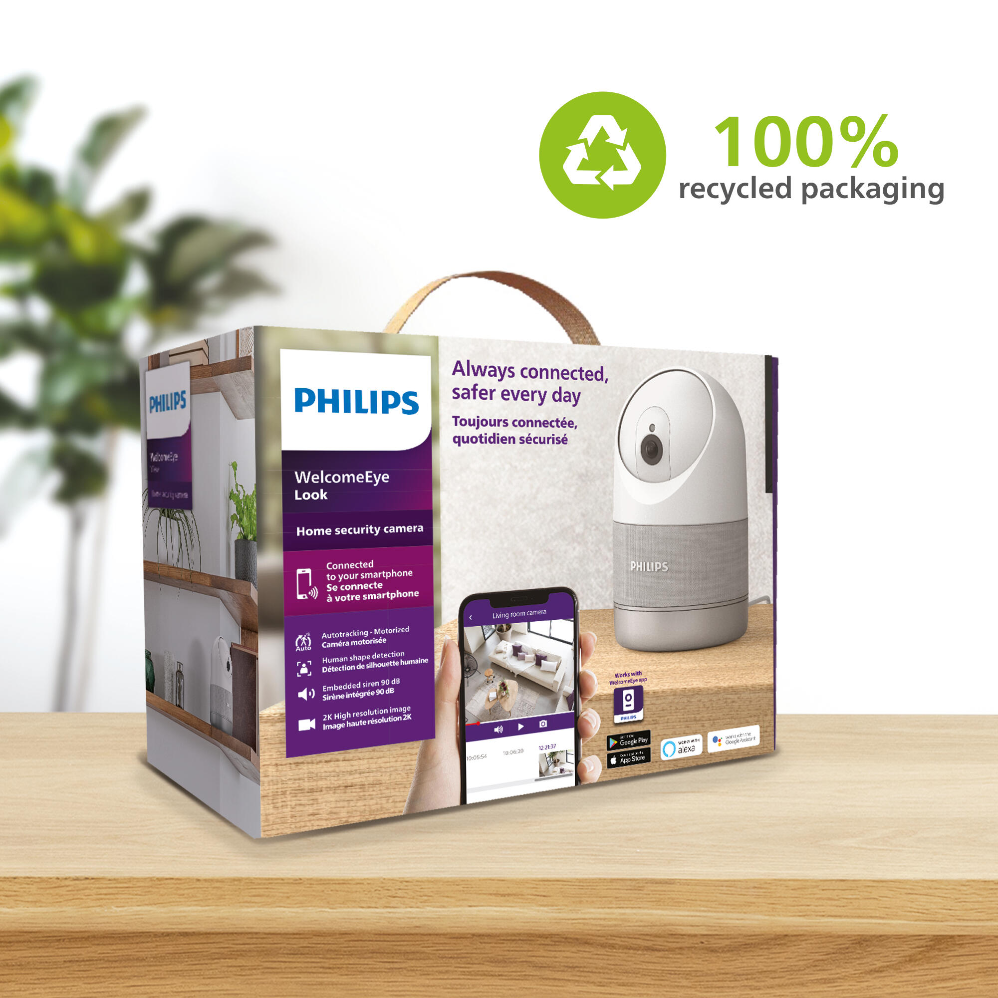 Caméra intérieure motorisée Welcomeeye look, Philips - 11