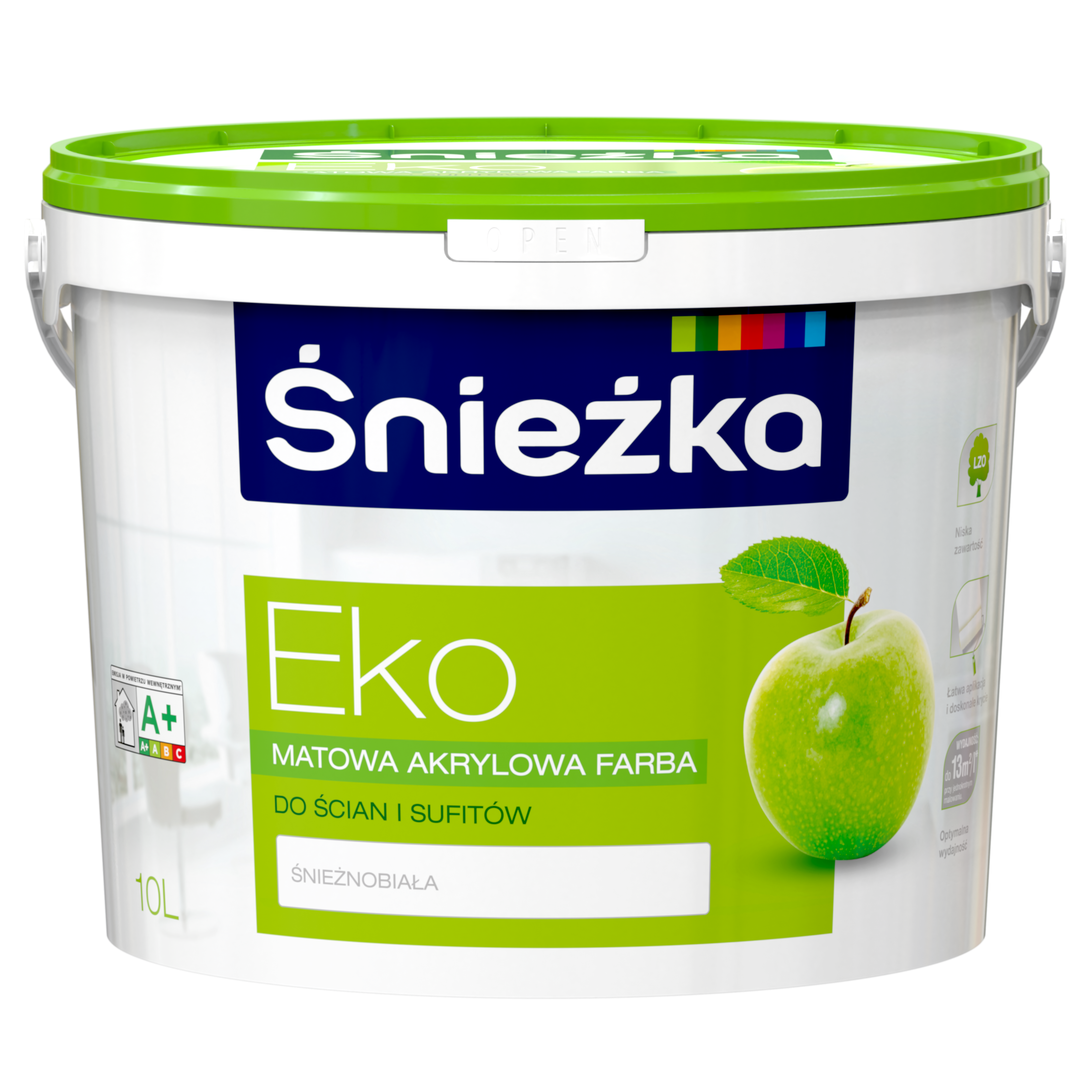 Farba Śnieżka Eko hipoalergiczna Biały 10 l