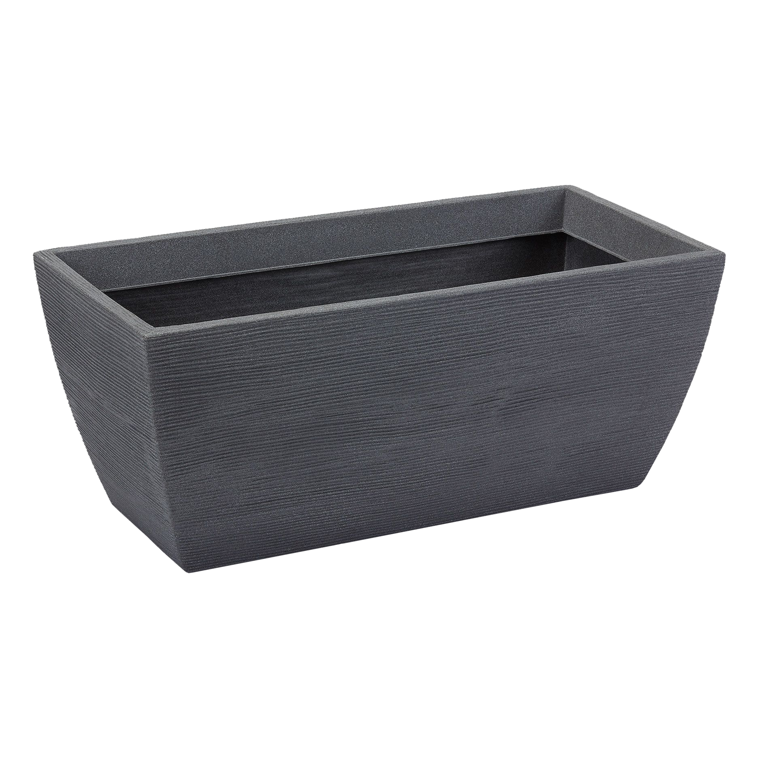 Donica plastikowa Rillen 80x40 cm szara Vog