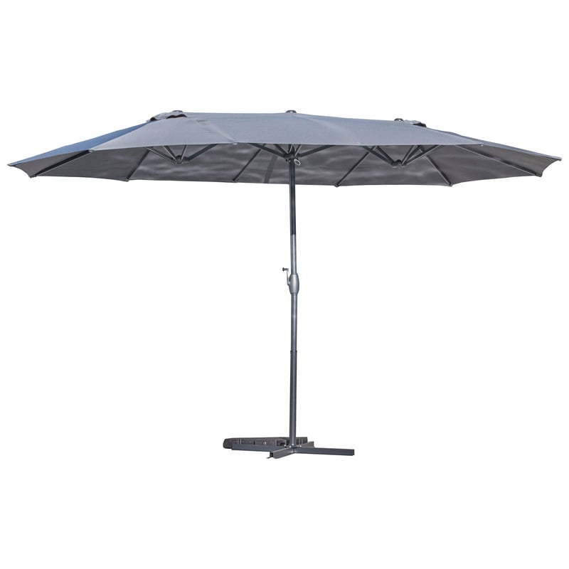 Parasol ogrodowy prostokątny/owalny 460x275x245 cm antracytowy Vog