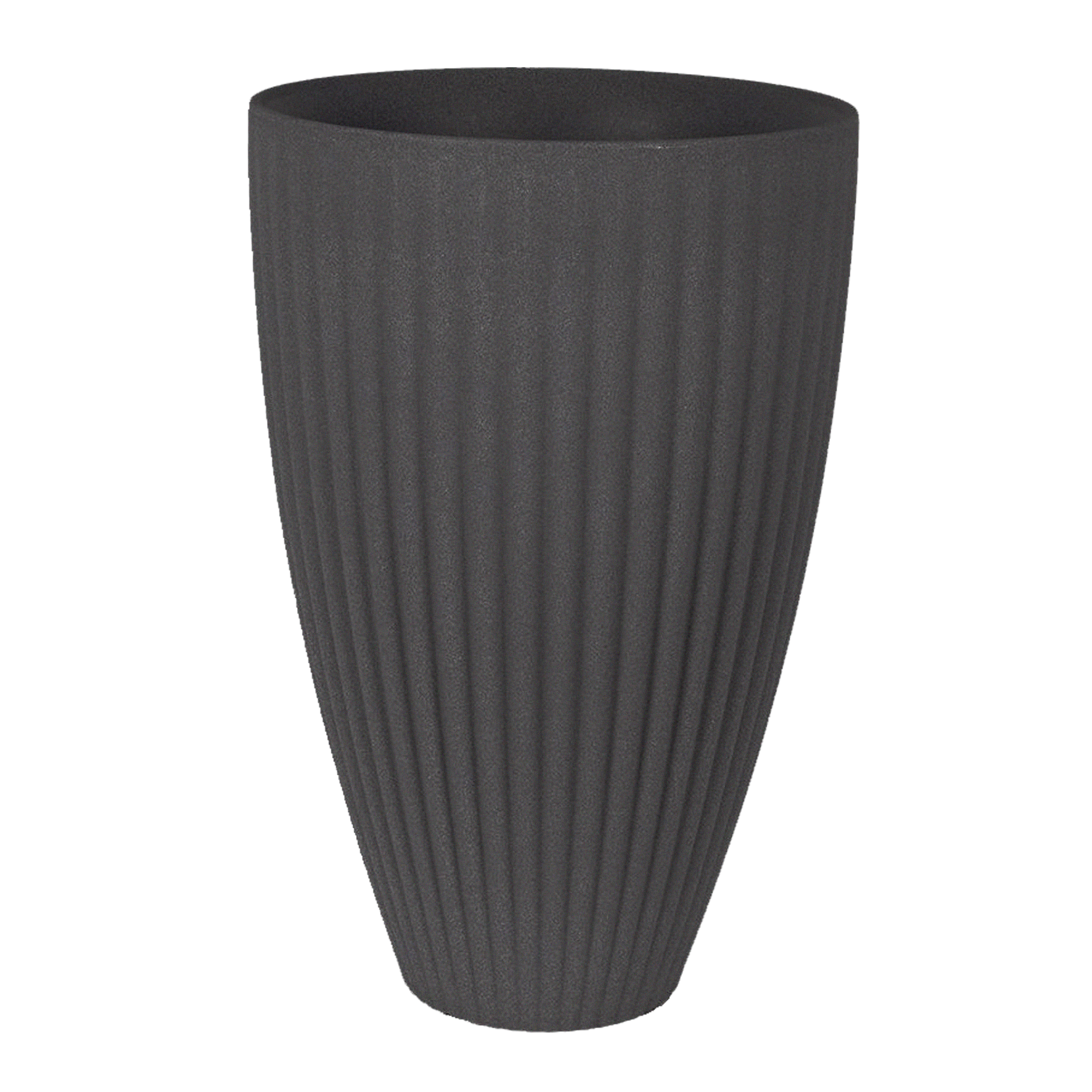 Donica wysoka Lotus śr.40 cm antracytowa Vog