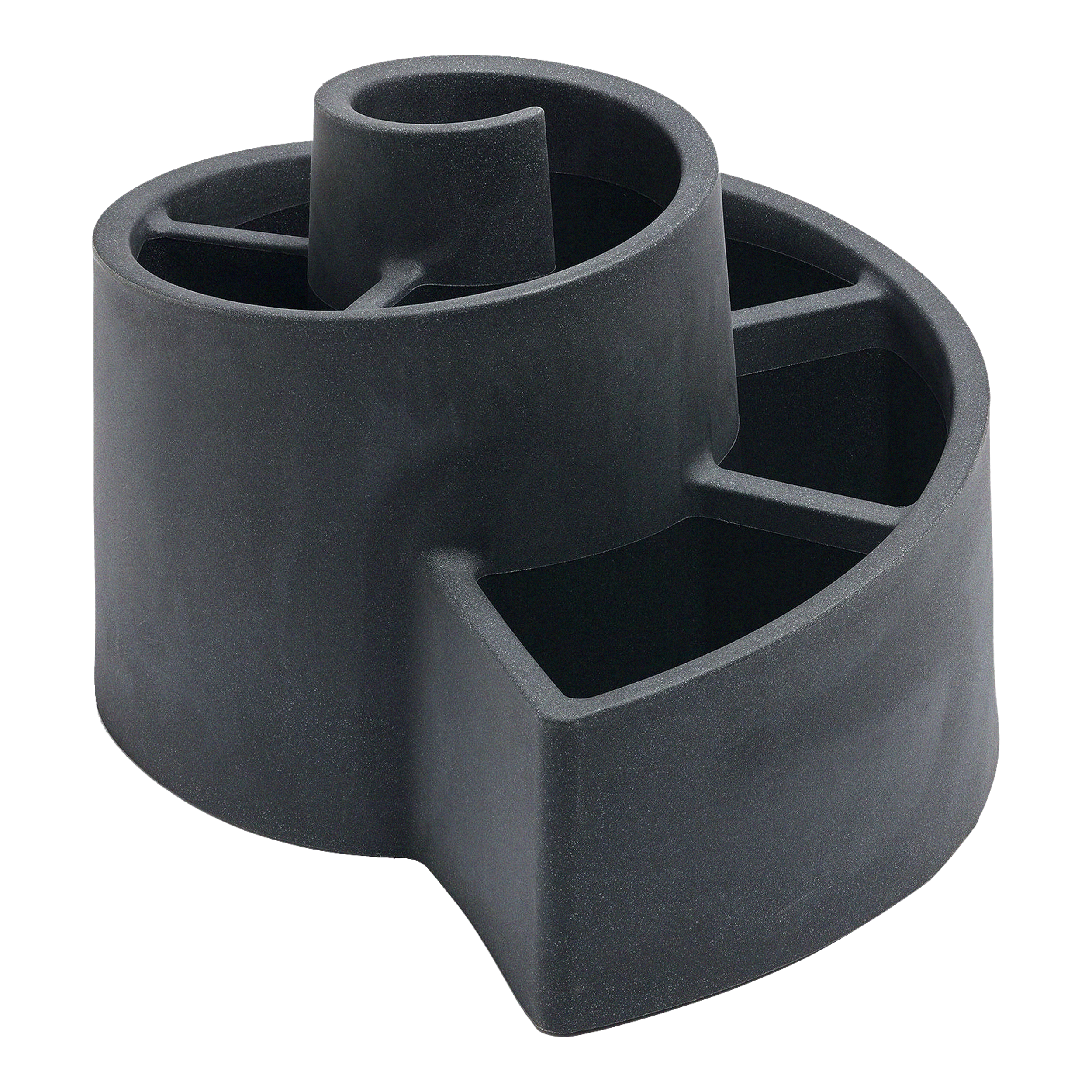 Donica plastikowa ślimakowa 80x64 cm antracytowa Vog